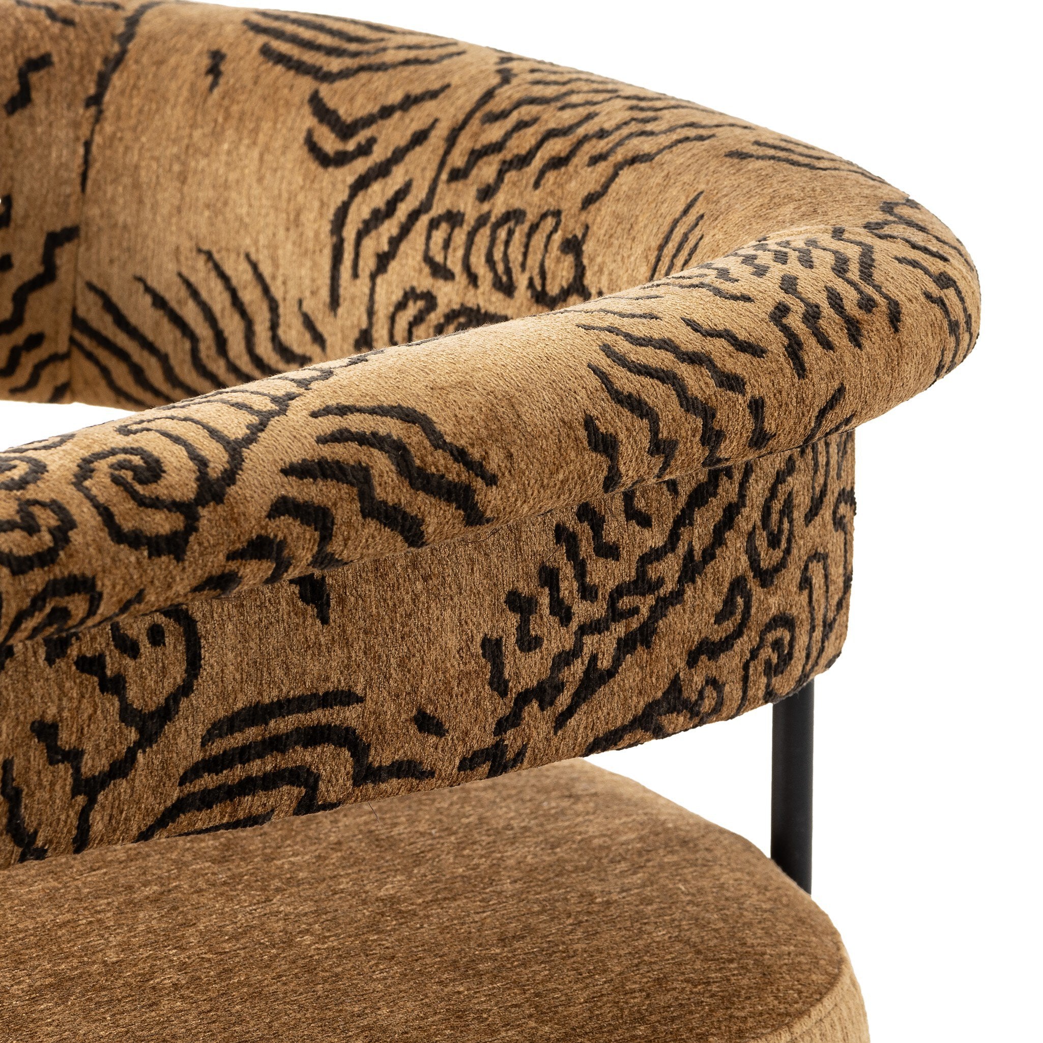 Four Hands Carrie Bar + Counter Stool — Balkan Ochre-Dharma Ochre-Matte Black-Counter