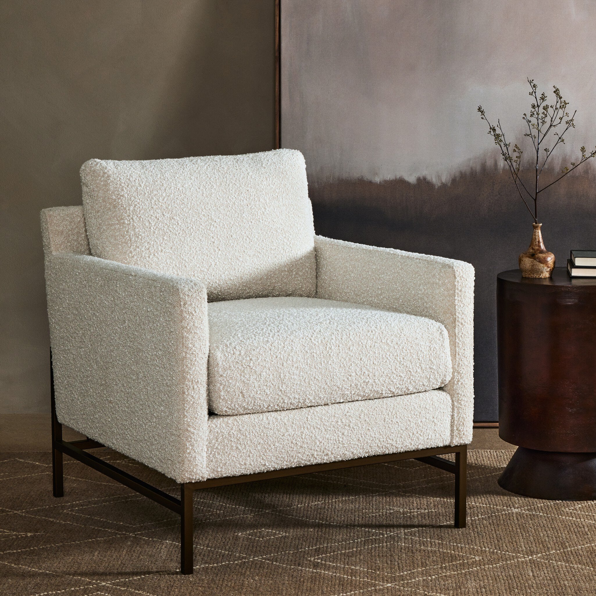 Four Hands Vanna Chair — Knoll Natural-Aged Bronze