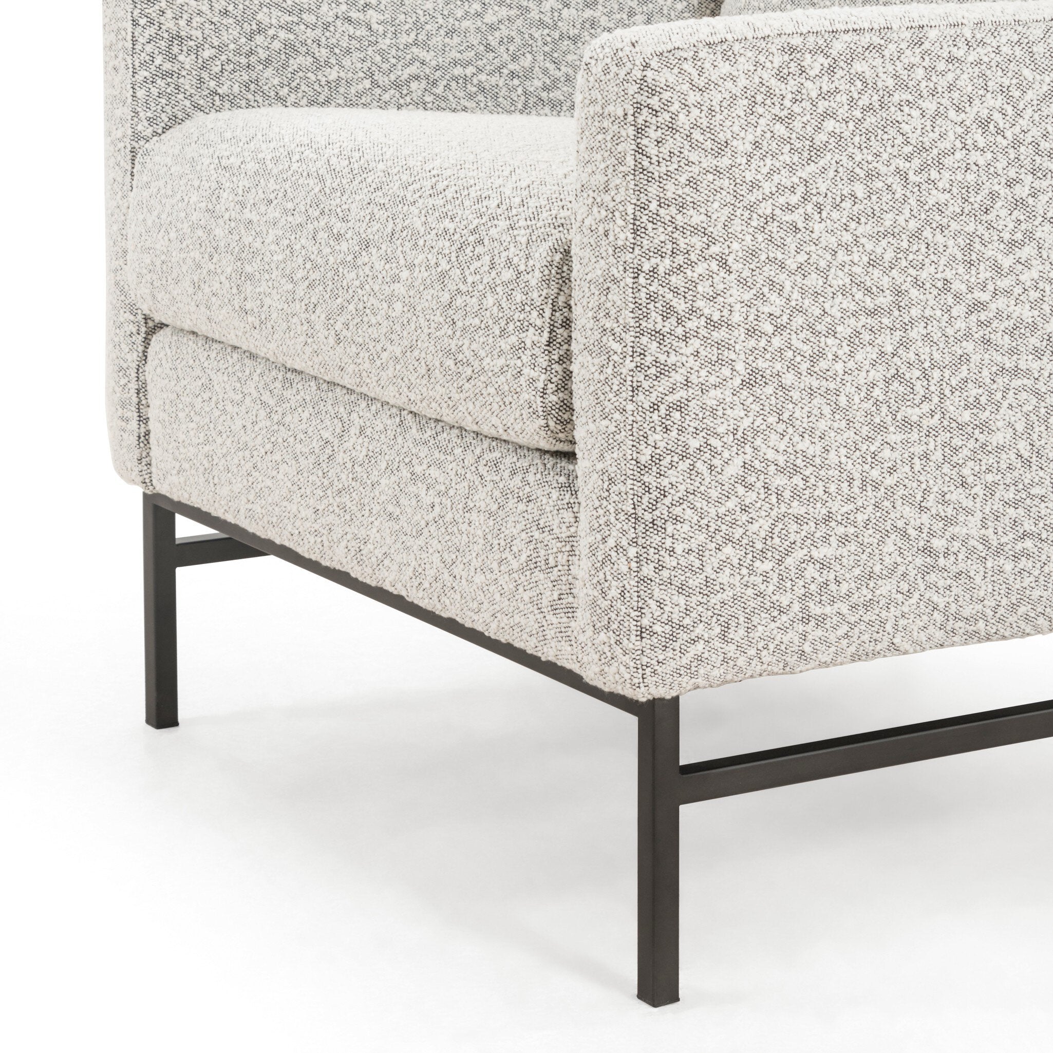 Four Hands Vanna Chair — Knoll Domino-Carbon Ebony