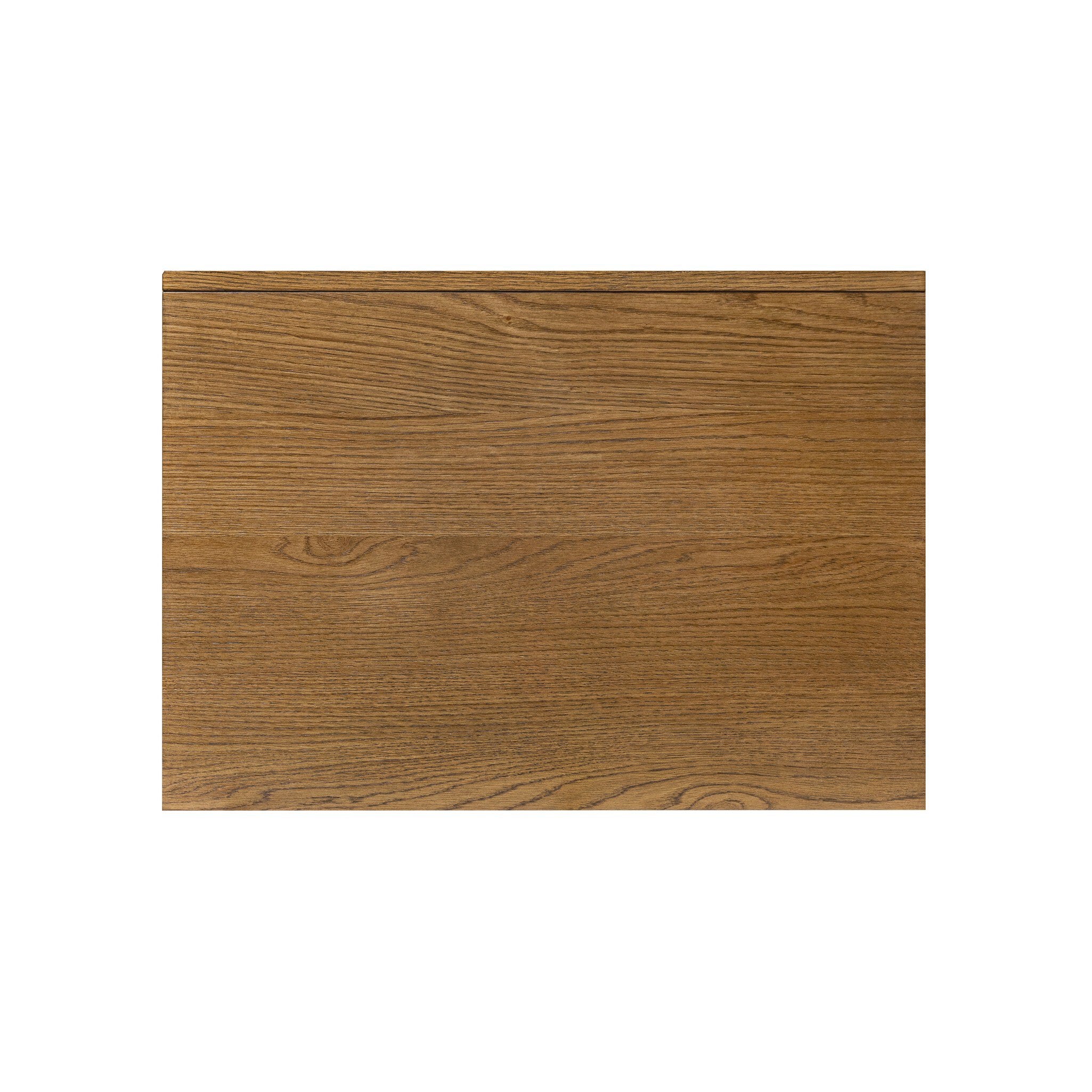 Four Hands Rosedale Nightstand — Amber Oak-Chaps Ebony-Burnished Bronze