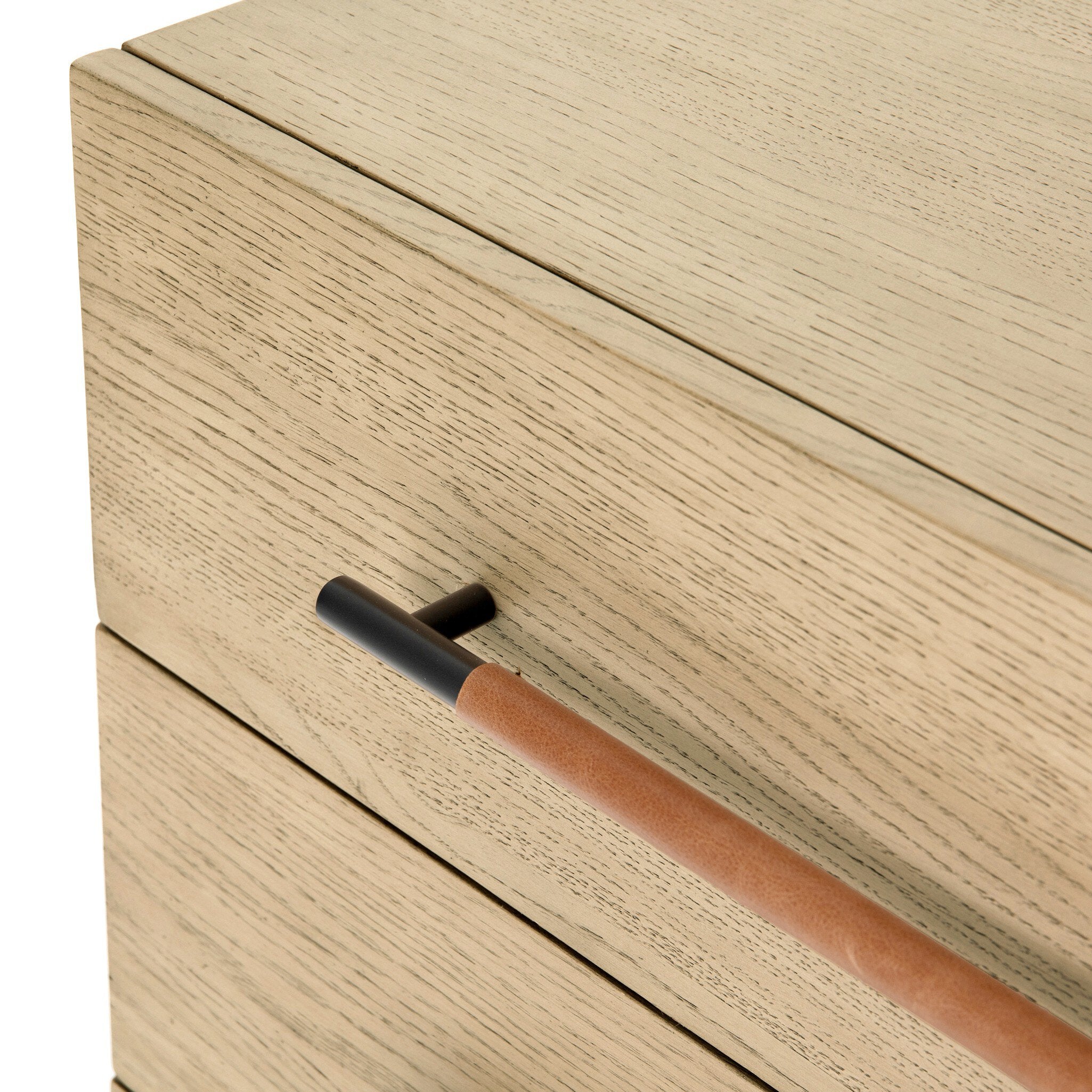Four Hands Rosedale 6 Drawer Dresser — Yucca Oak Veneer-Chaps Sand-Gunmetal