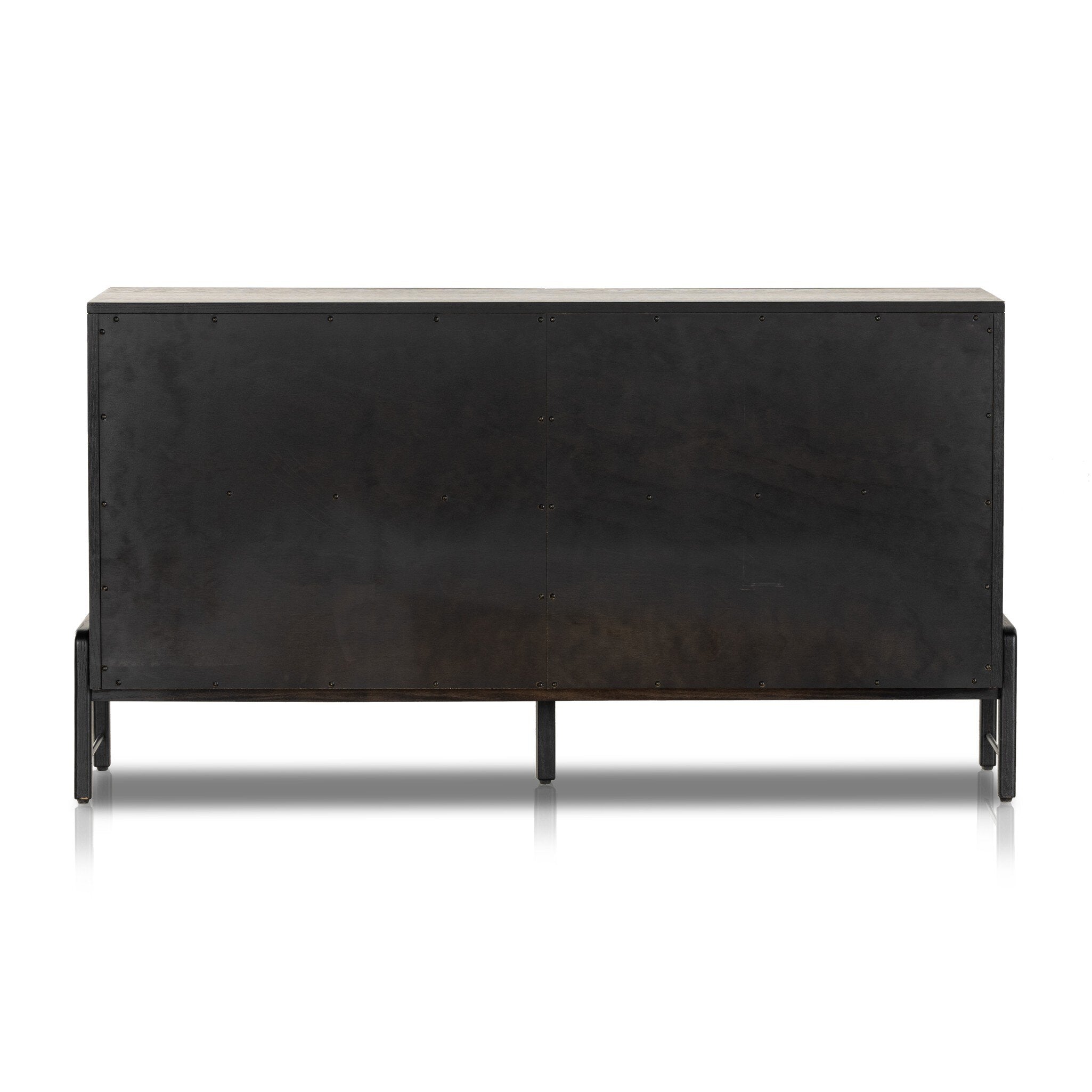 Four Hands Rosedale 6 Drawer Dresser — Ebony Oak-Chaps Sand-Gunmetal
