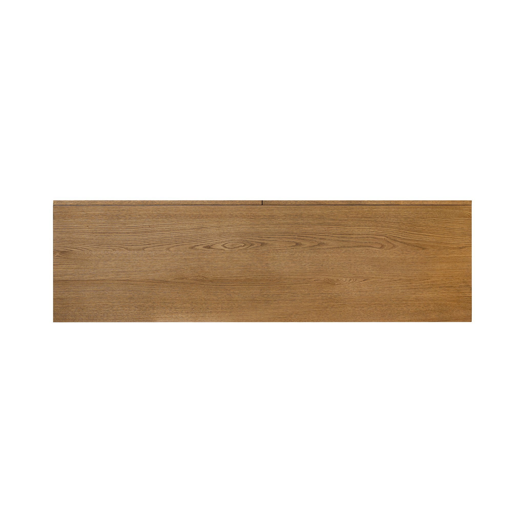 Four Hands Rosedale 6 Drawer Dresser — Amber Oak-Chaps Ebony-Burnished Bronze