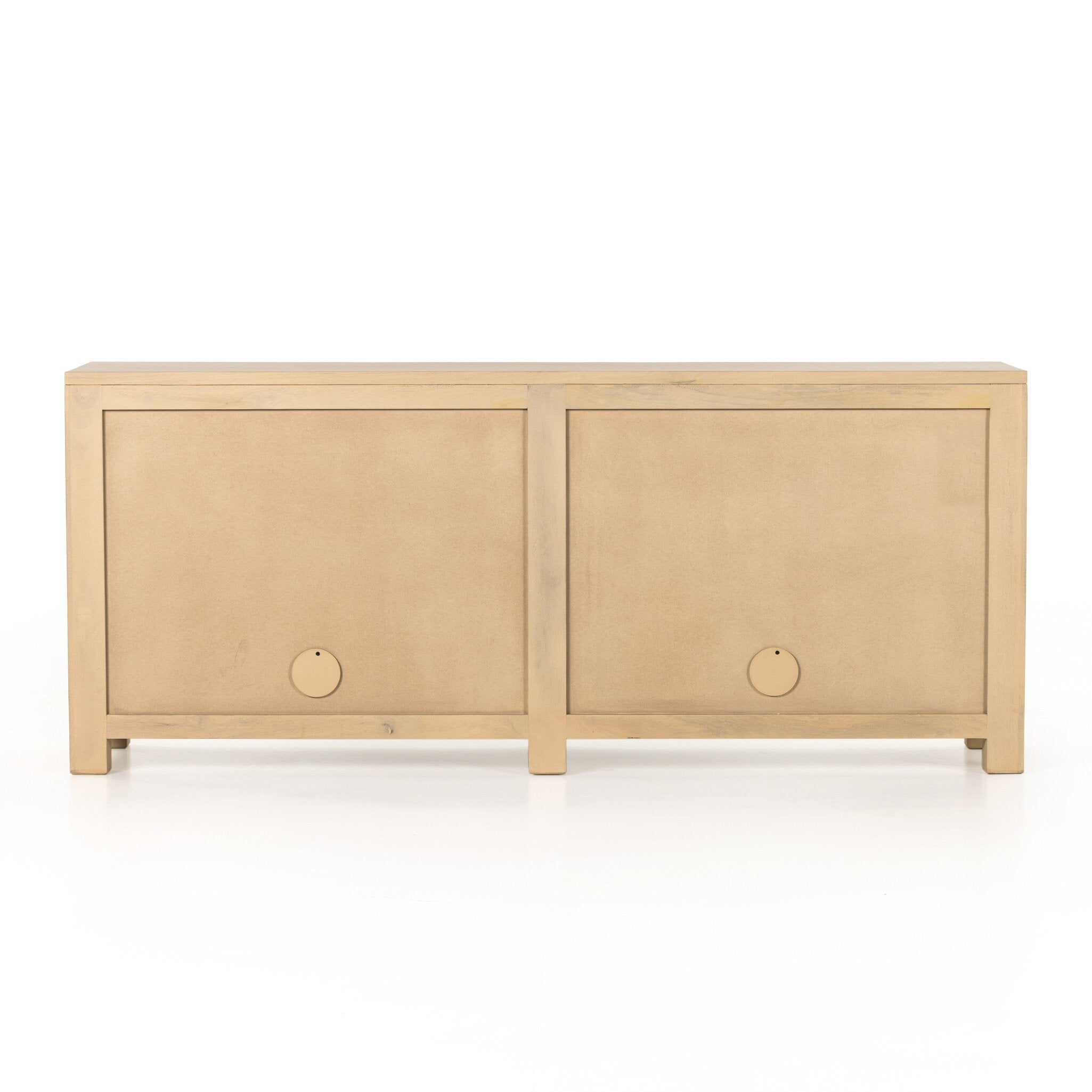 Four Hands Tilda Sideboard — Natural Circle Cane-Natural Mango-Satin Brass