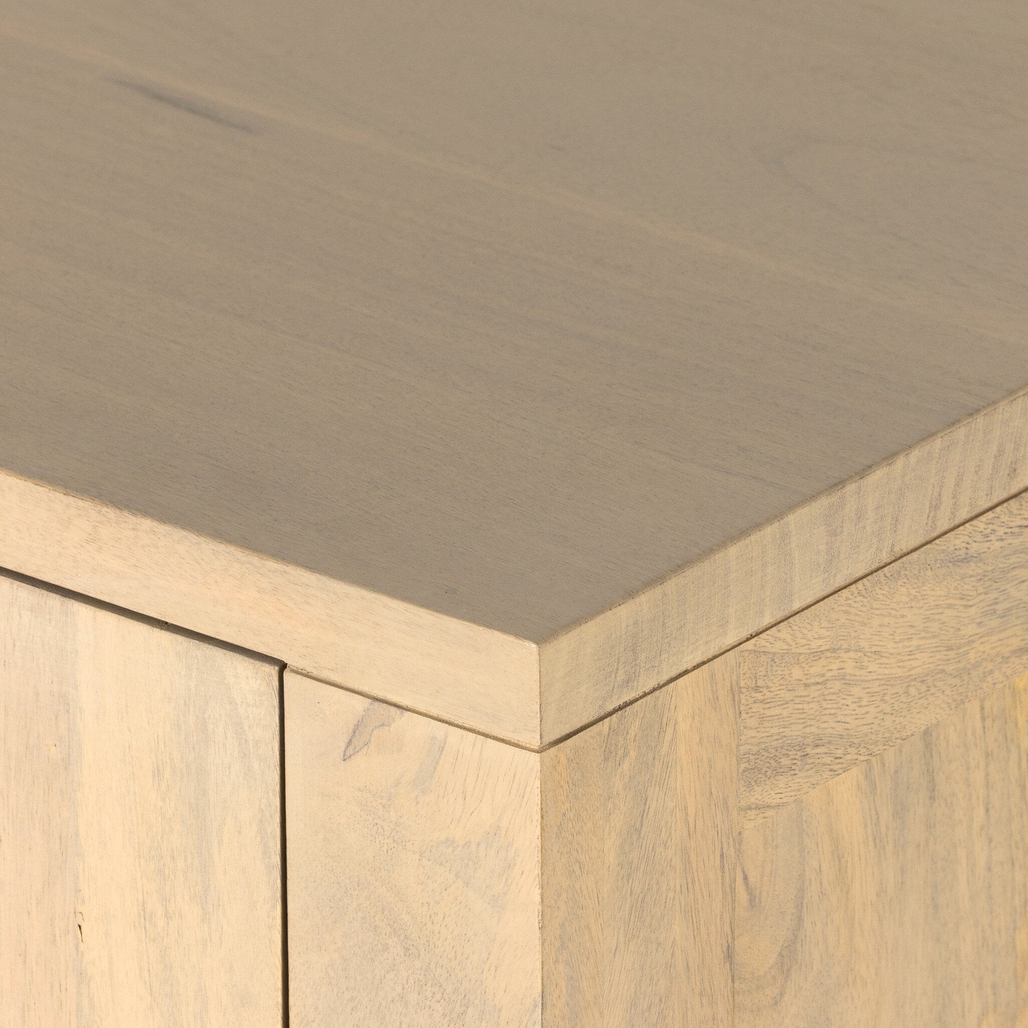 Four Hands Tilda Sideboard — Natural Circle Cane-Natural Mango-Satin Brass