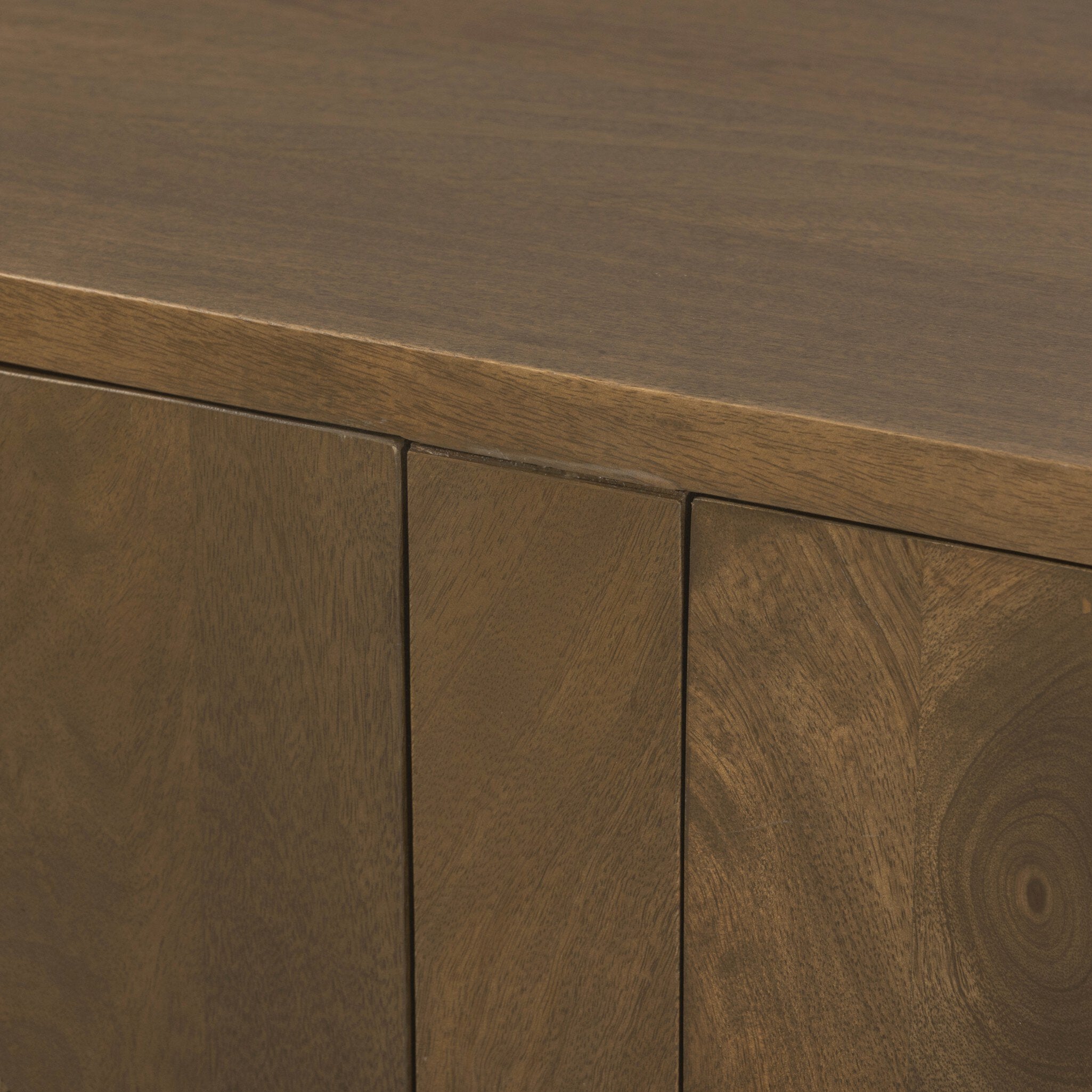 Four Hands Tilda Sideboard — Taupe Mango-Taupe Circle Cane-Gunmetal