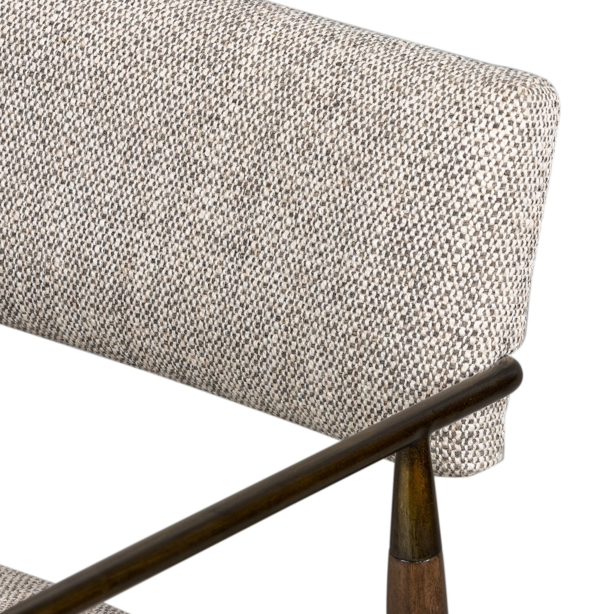 Four Hands Waldon Dining Chair — Thames Coal-Aged Bronze-Sierra Brown