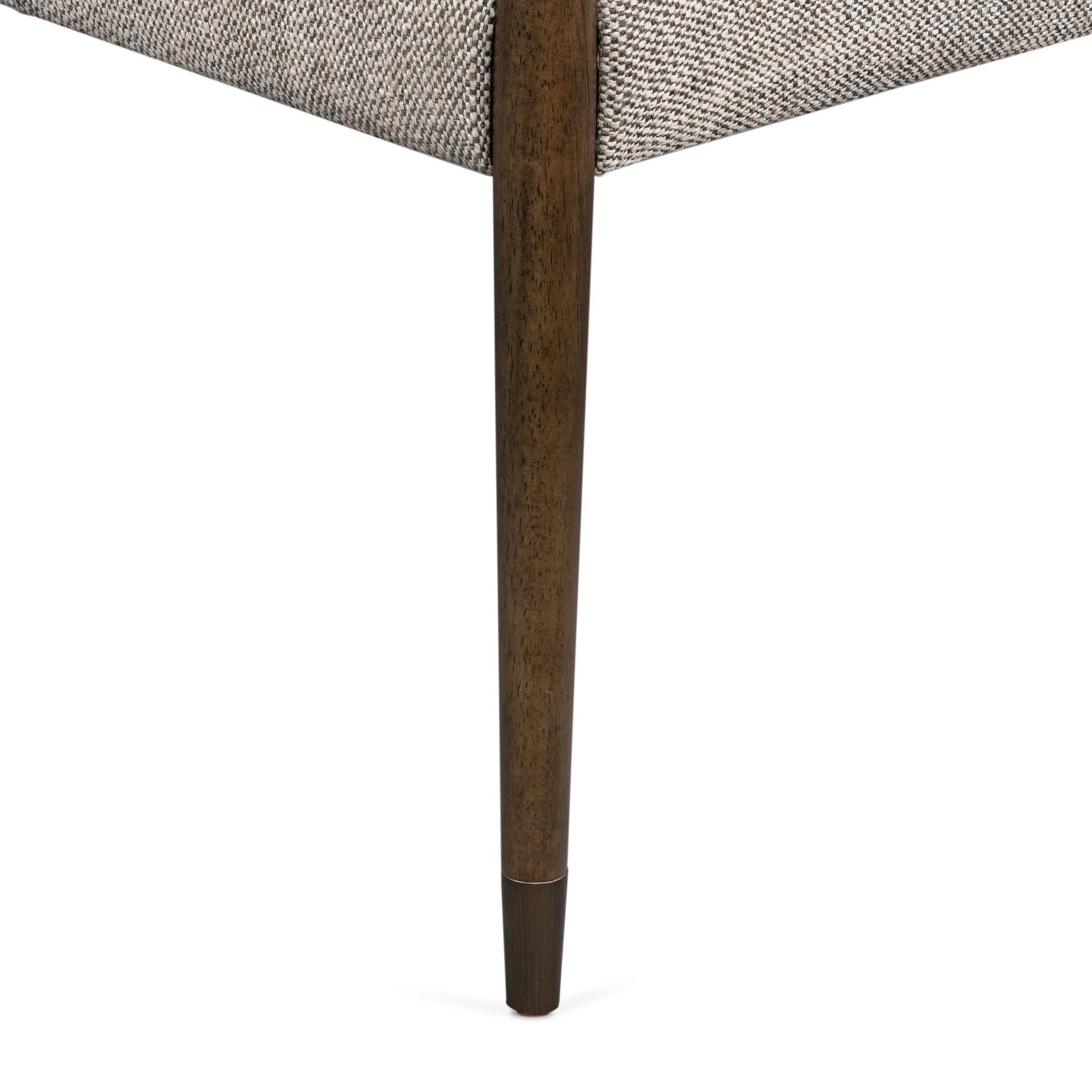 Four Hands Waldon Dining Chair — Thames Coal-Aged Bronze-Sierra Brown
