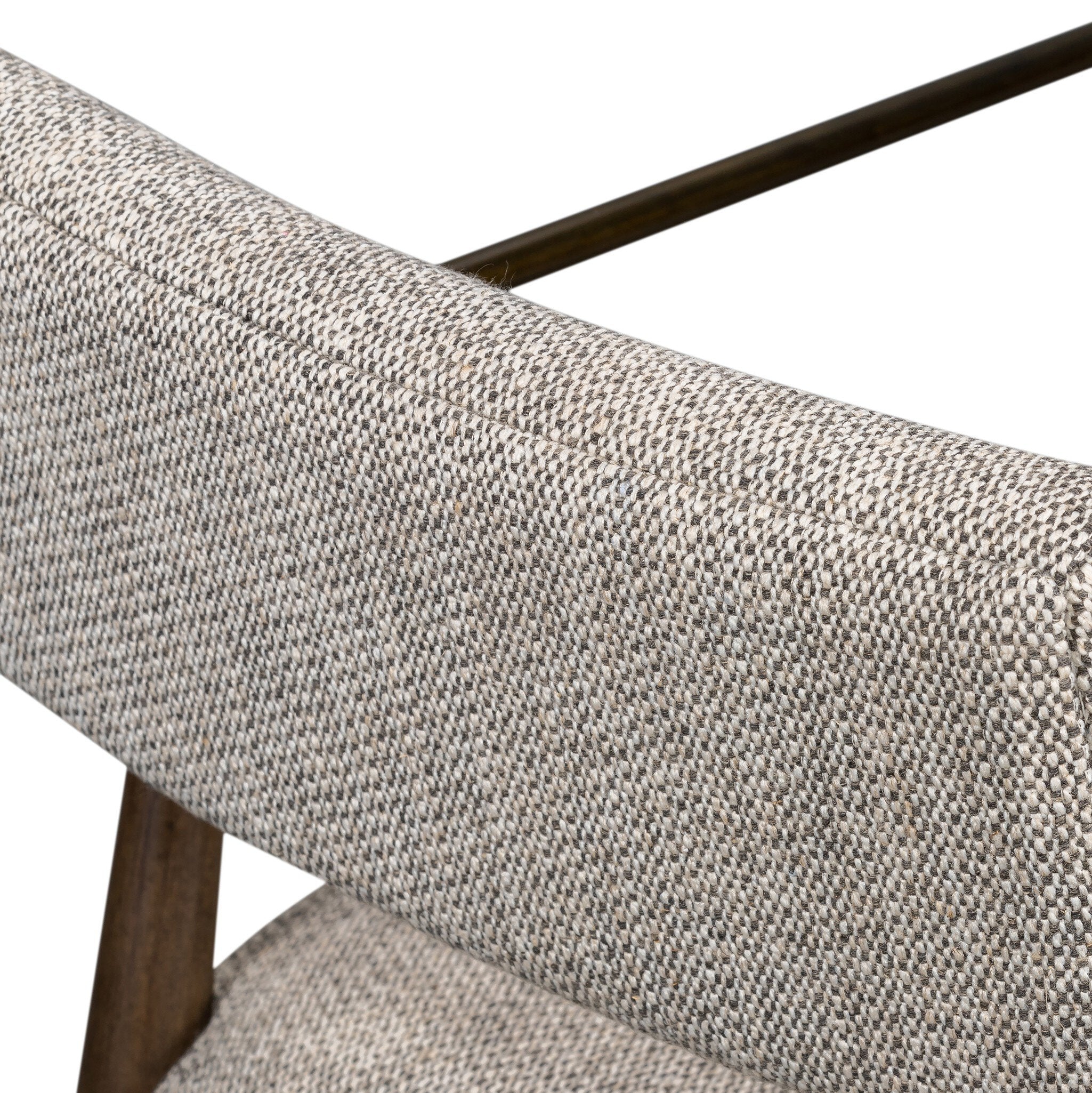Four Hands Waldon Dining Chair — Thames Coal-Aged Bronze-Sierra Brown