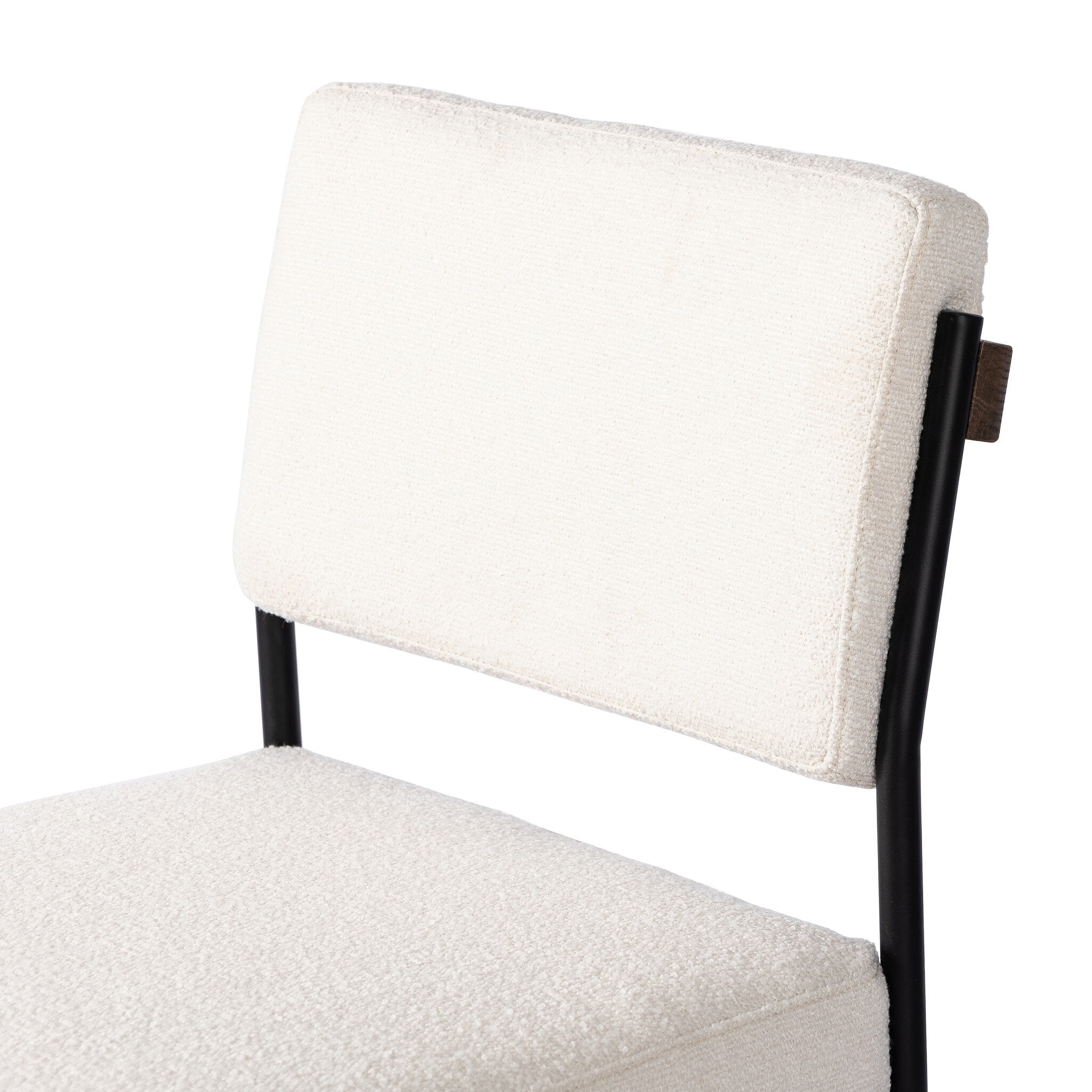 Four Hands Benton Bar + Counter Stool — Fayette Cloud-Drifted Oak-Midnight Iron-Bar
