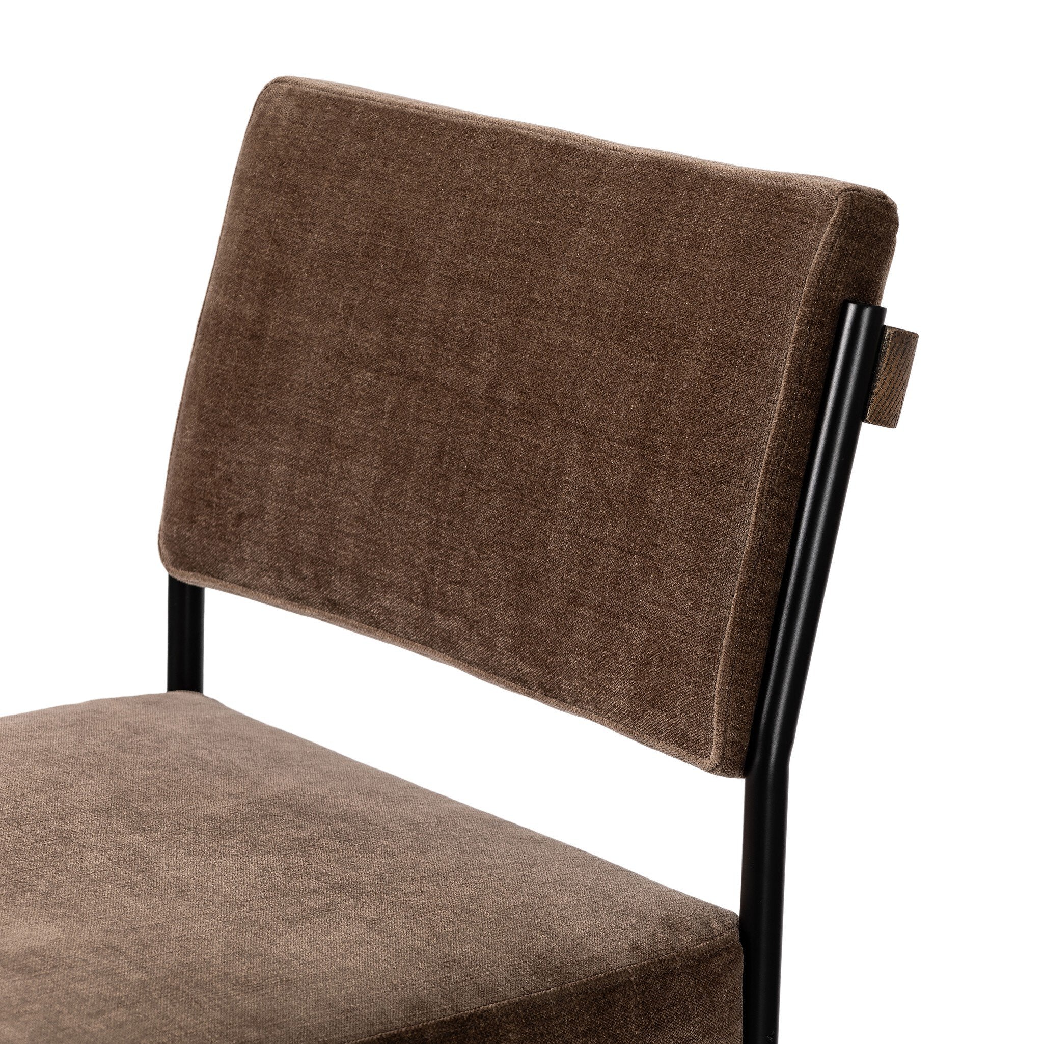 Four Hands Benton Bar + Counter Stool — Altair Mushroom-Smoked Grey-Midnight Iron-Bar
