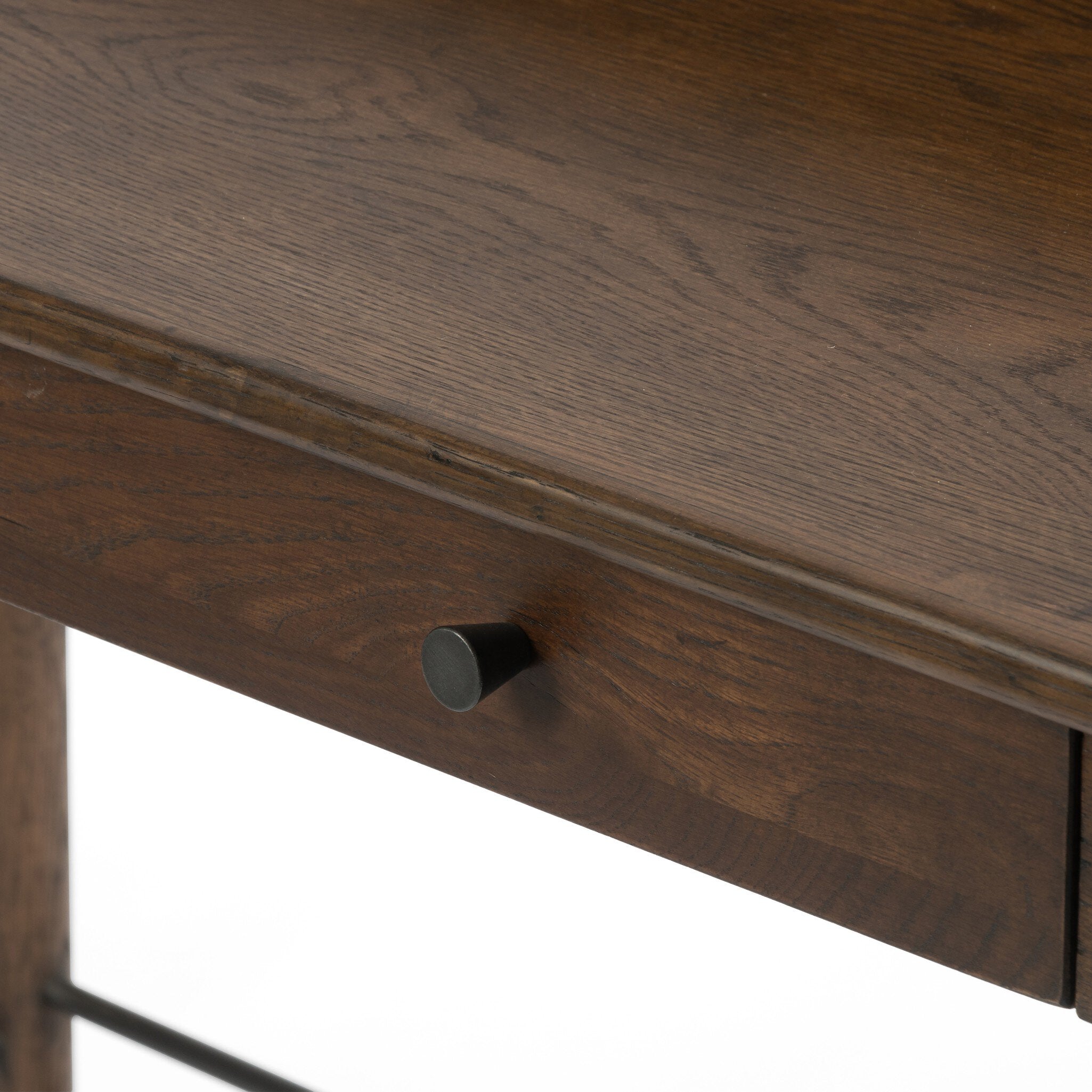 Four Hands Moreau Desk — Dark Toasted Oak-Aged Black