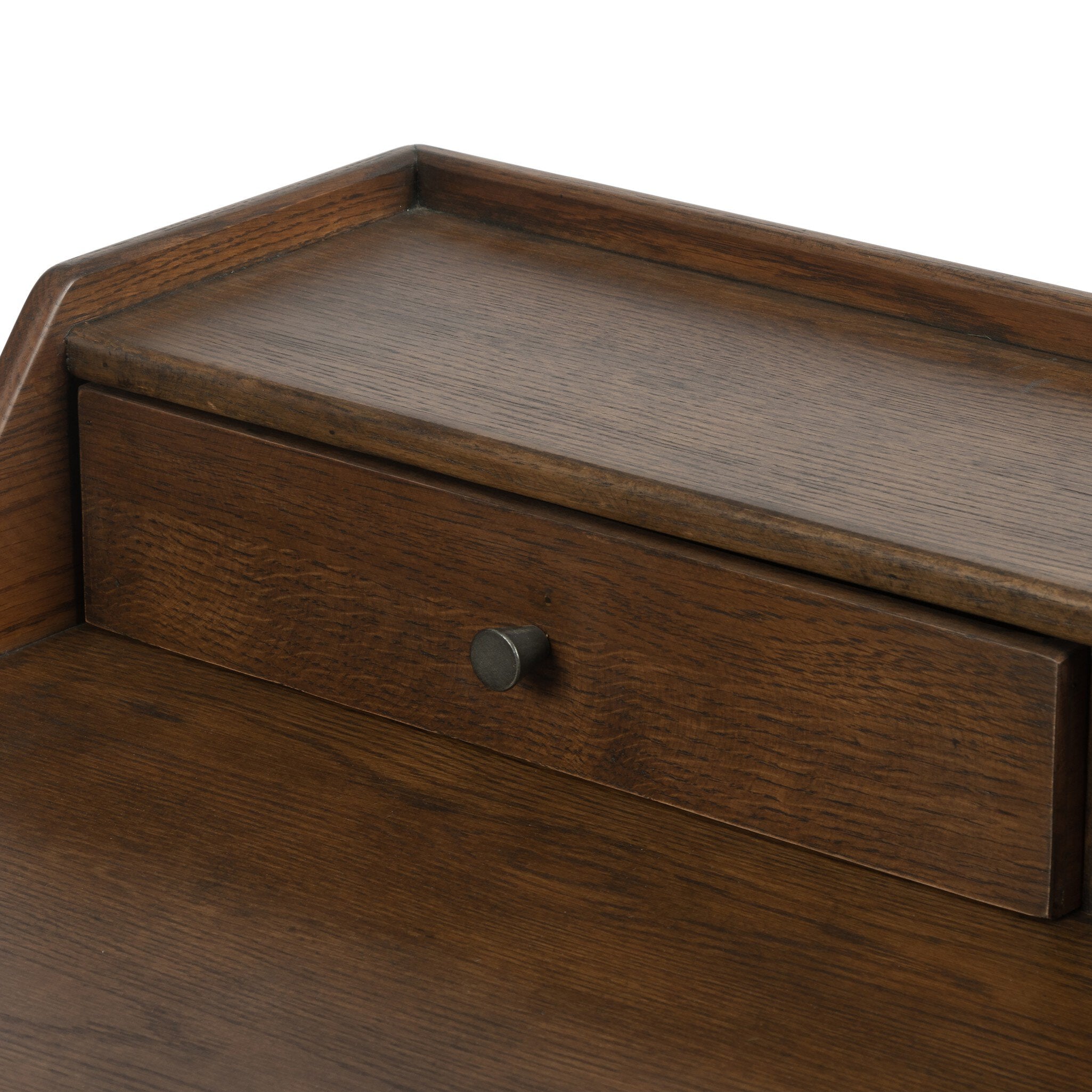 Four Hands Moreau Desk — Dark Toasted Oak-Aged Black