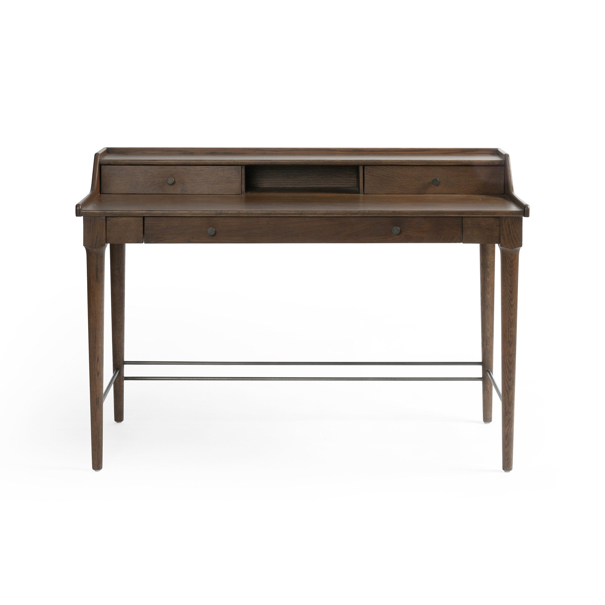 Four Hands Moreau Desk — Dark Toasted Oak-Aged Black