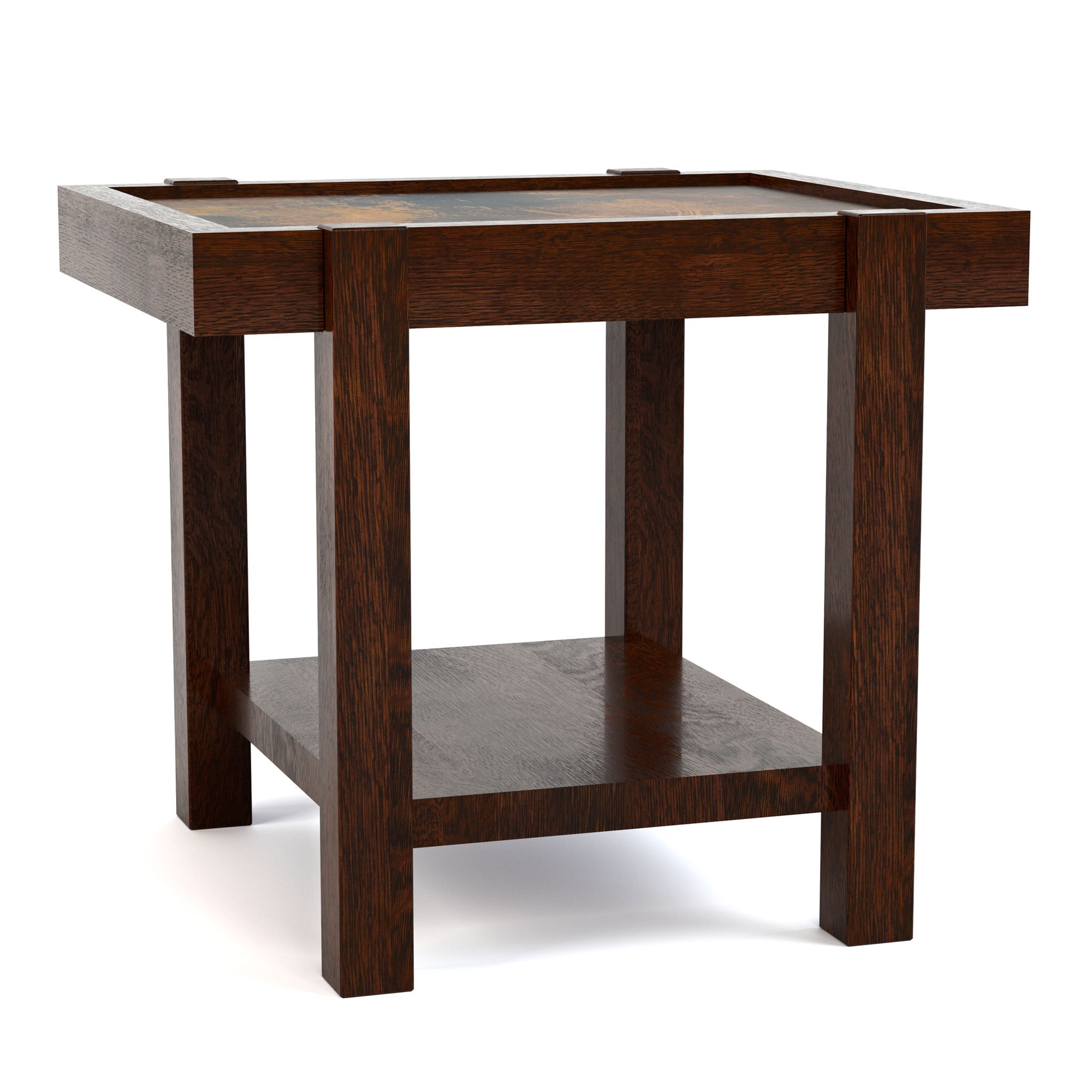 Durant Inset Copper Side Table - 20-6435-031