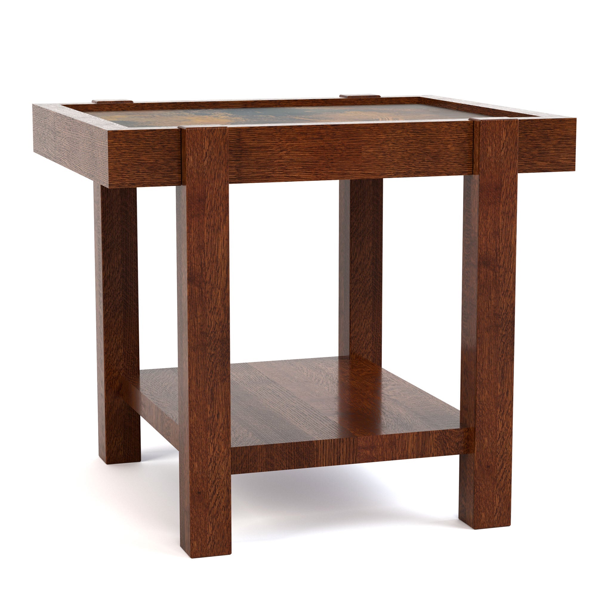 Durant Inset Copper Side Table - 20-6435-032