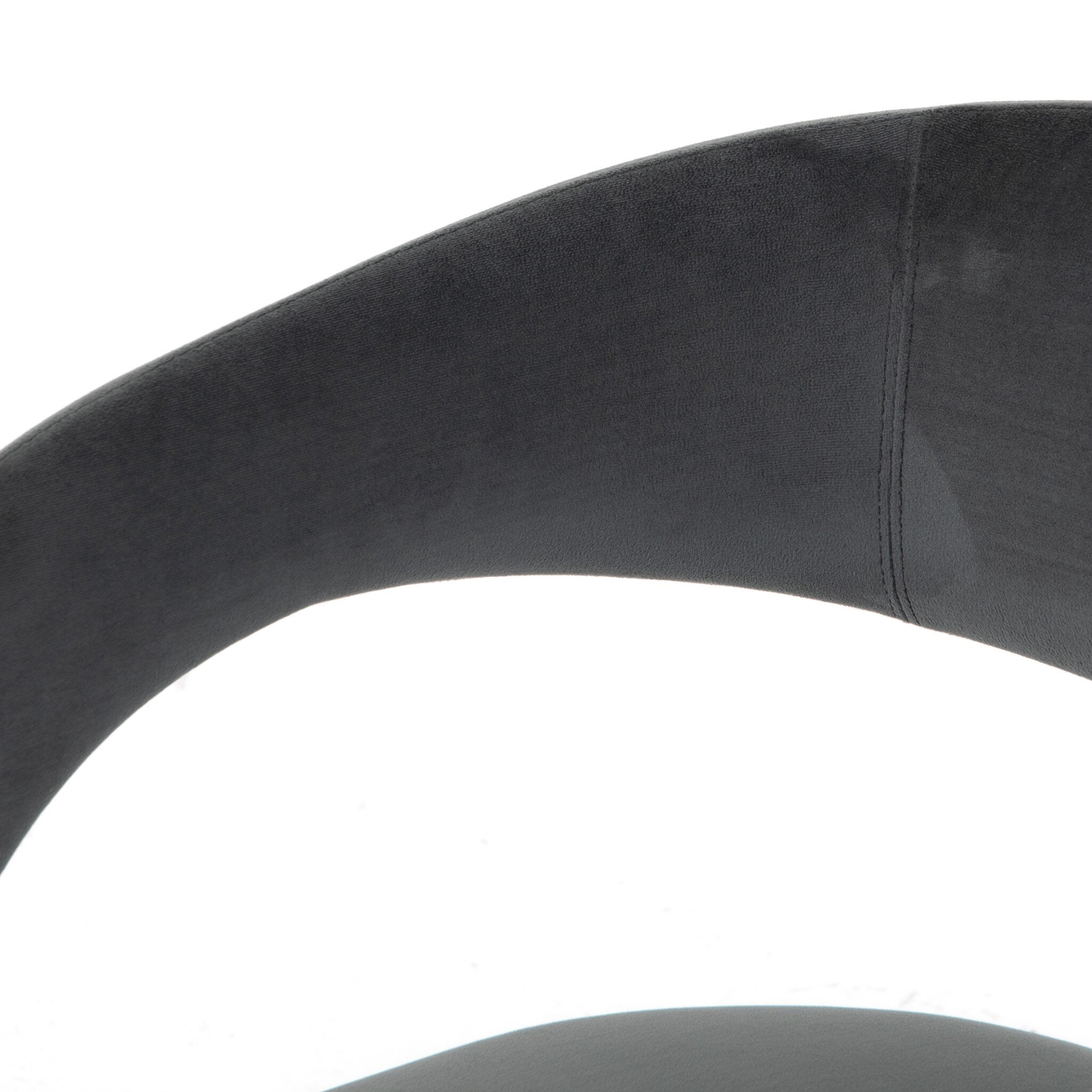 Four Hands Hawkins Dining Chair — Charcoal Velvet