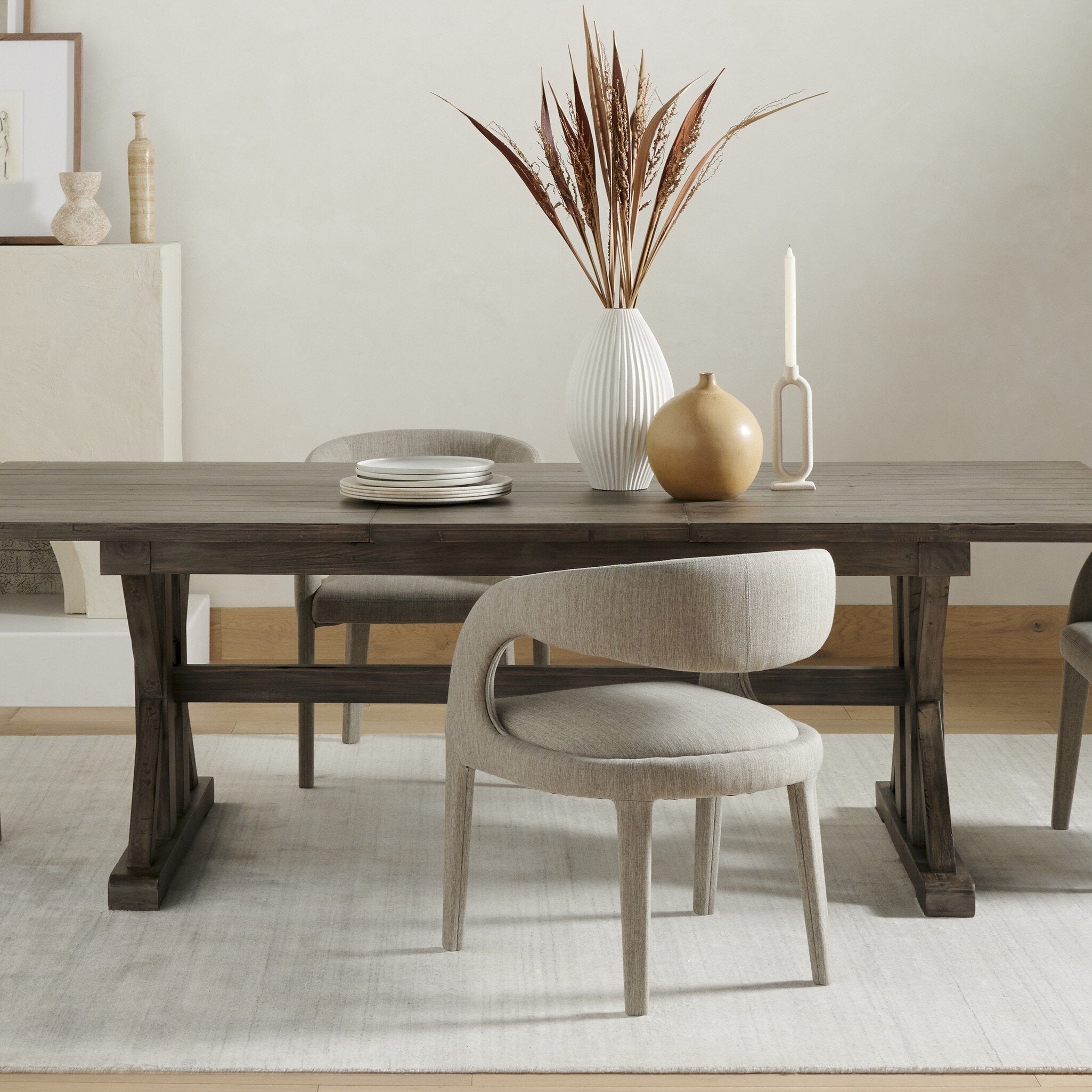 Four Hands Hawkins Dining Chair — Savile Flannel
