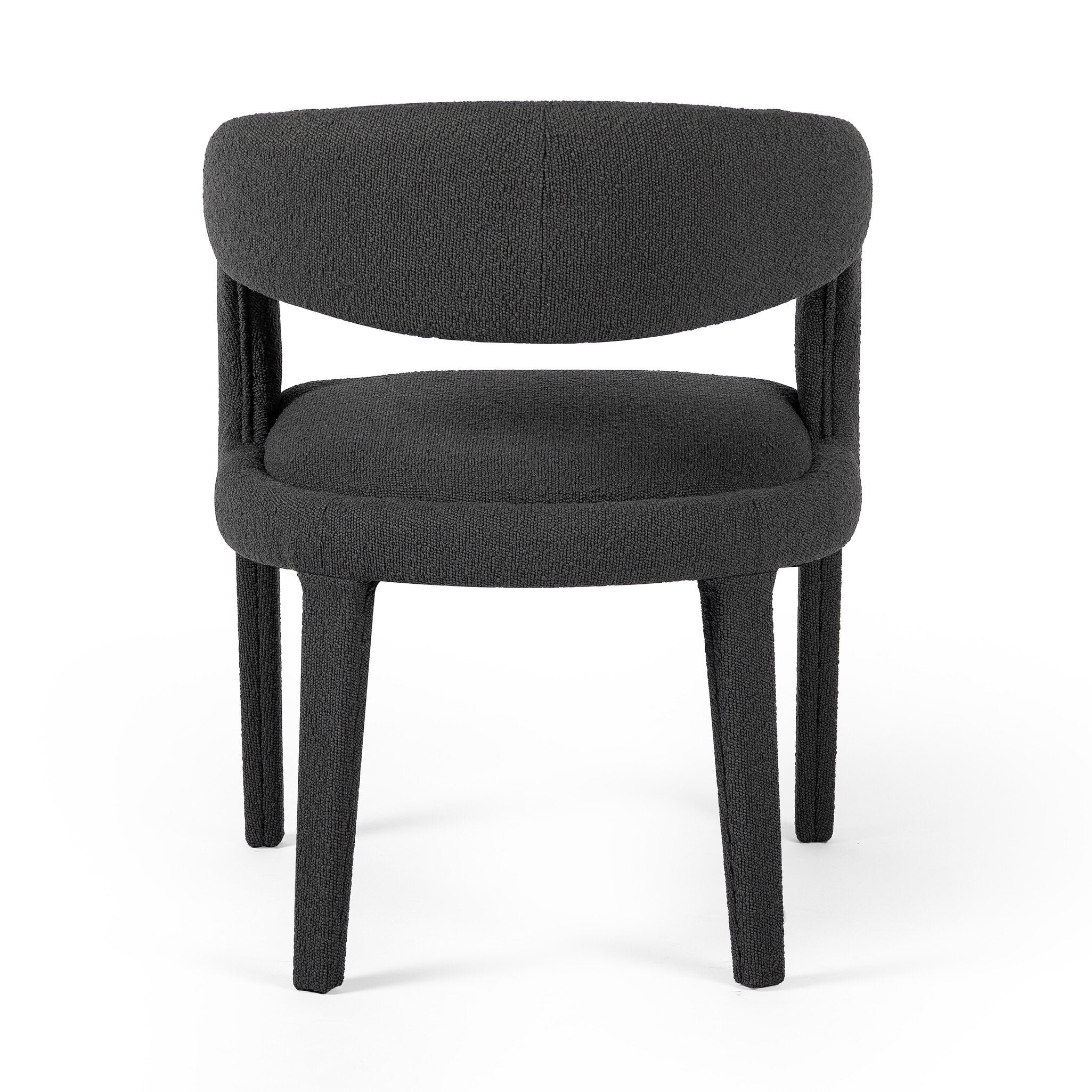 Four Hands Hawkins Dining Chair — FIQA Boucle Charcoal