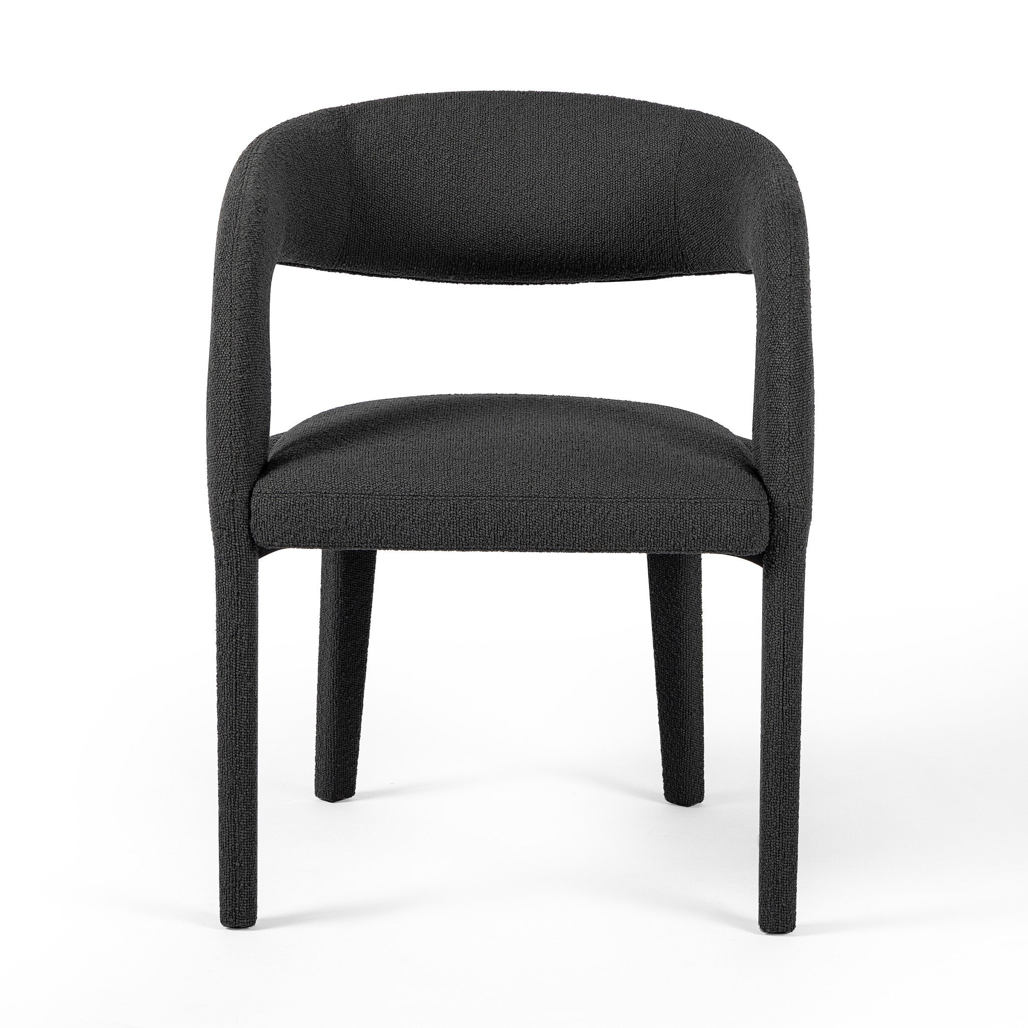 Four Hands Hawkins Dining Chair — FIQA Boucle Charcoal