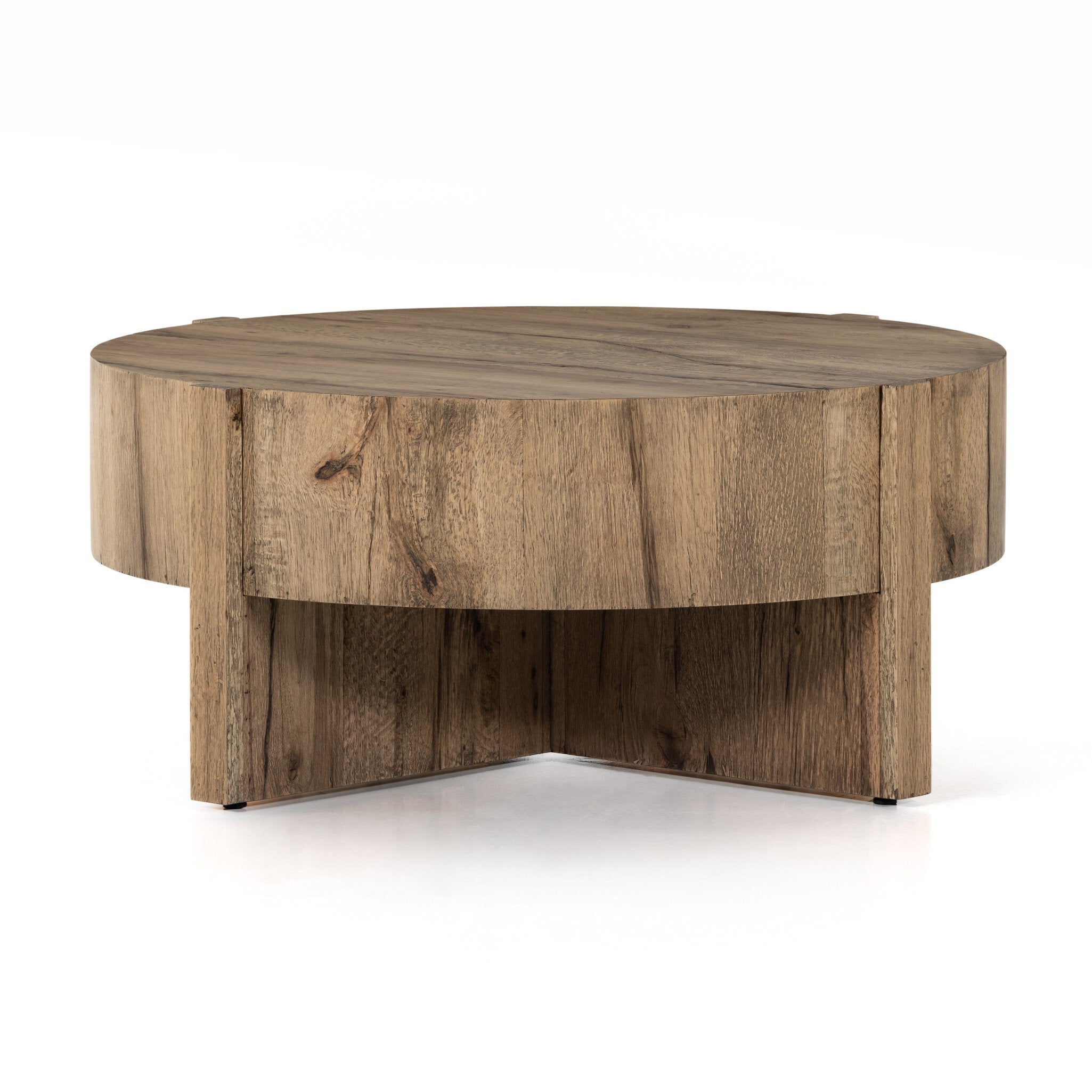 Four Hands Bingham Coffee Table — Rustic Oak Veneer