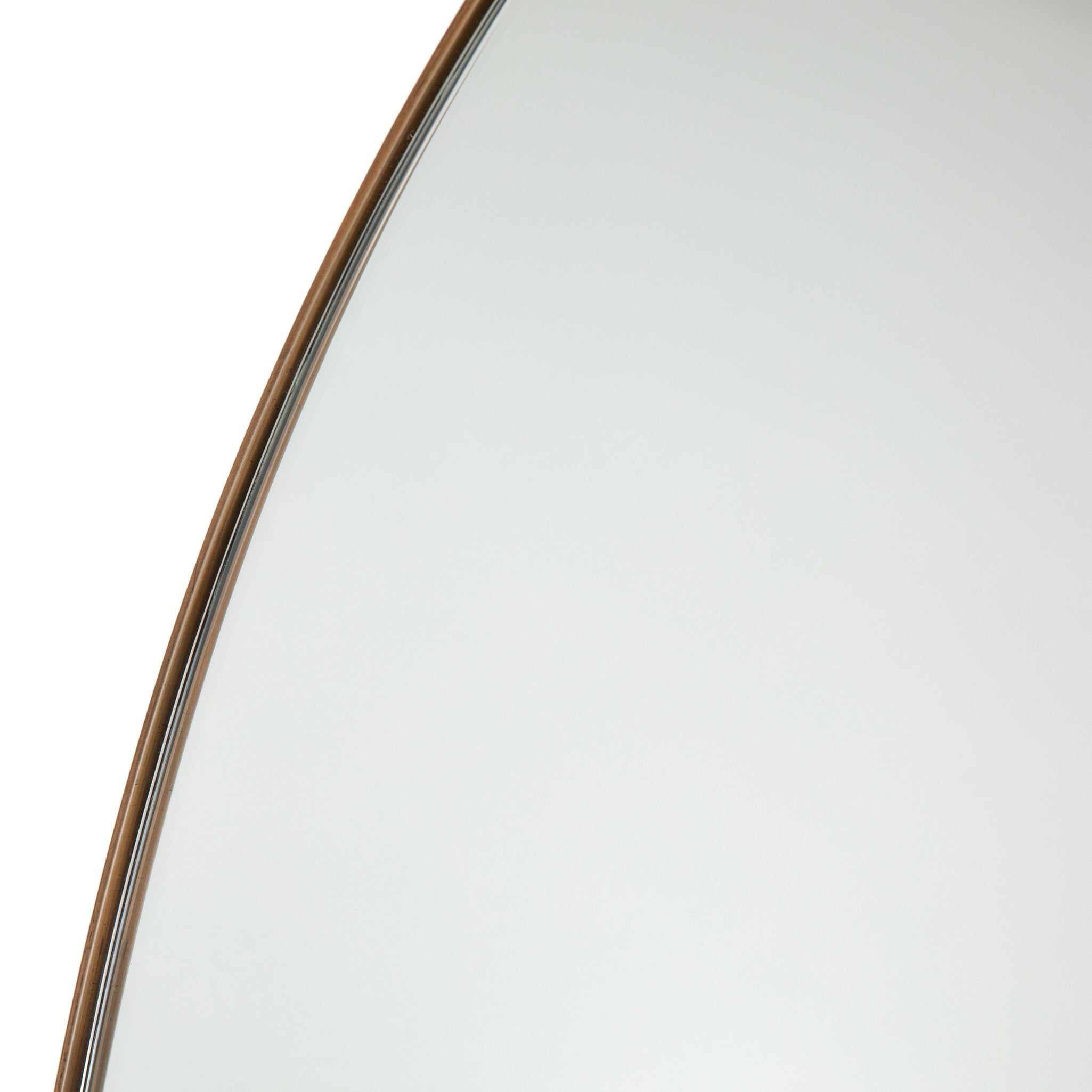 Four Hands Georgina Floor Mirror — Polished Brass-Mirror