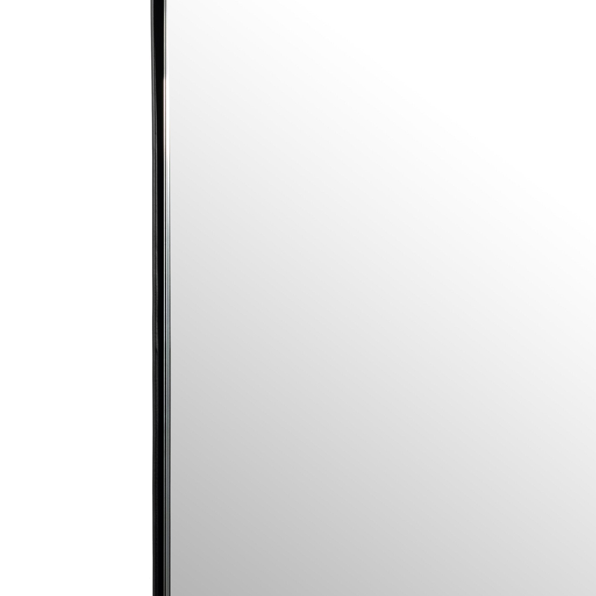 Four Hands Georgina Floor Mirror — Iron Matte Black-Mirror