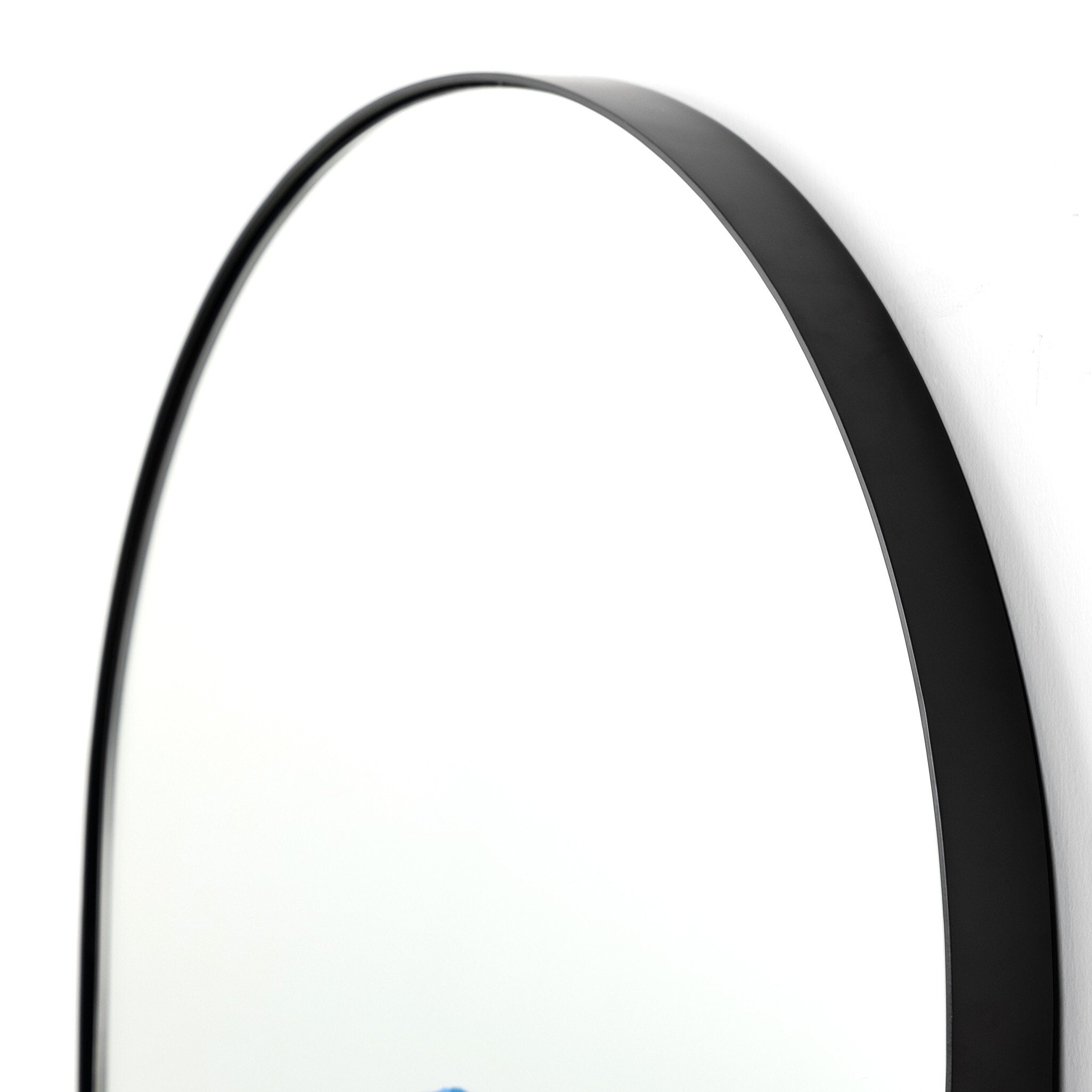 Four Hands Georgina Floor Mirror — Iron Matte Black-Mirror