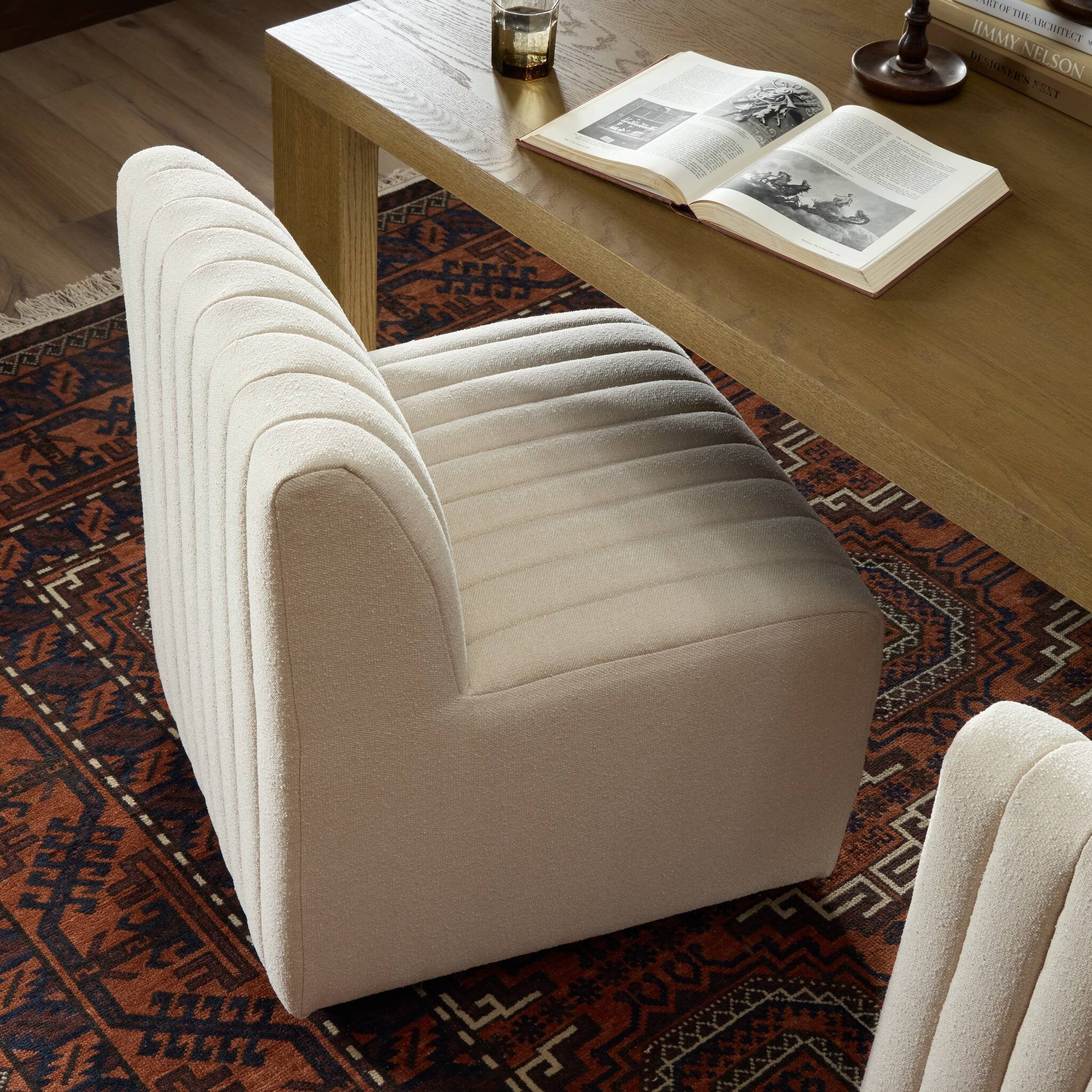 Four Hands Build Your Own: Augustine Dining Banquette — Capri Oatmeal