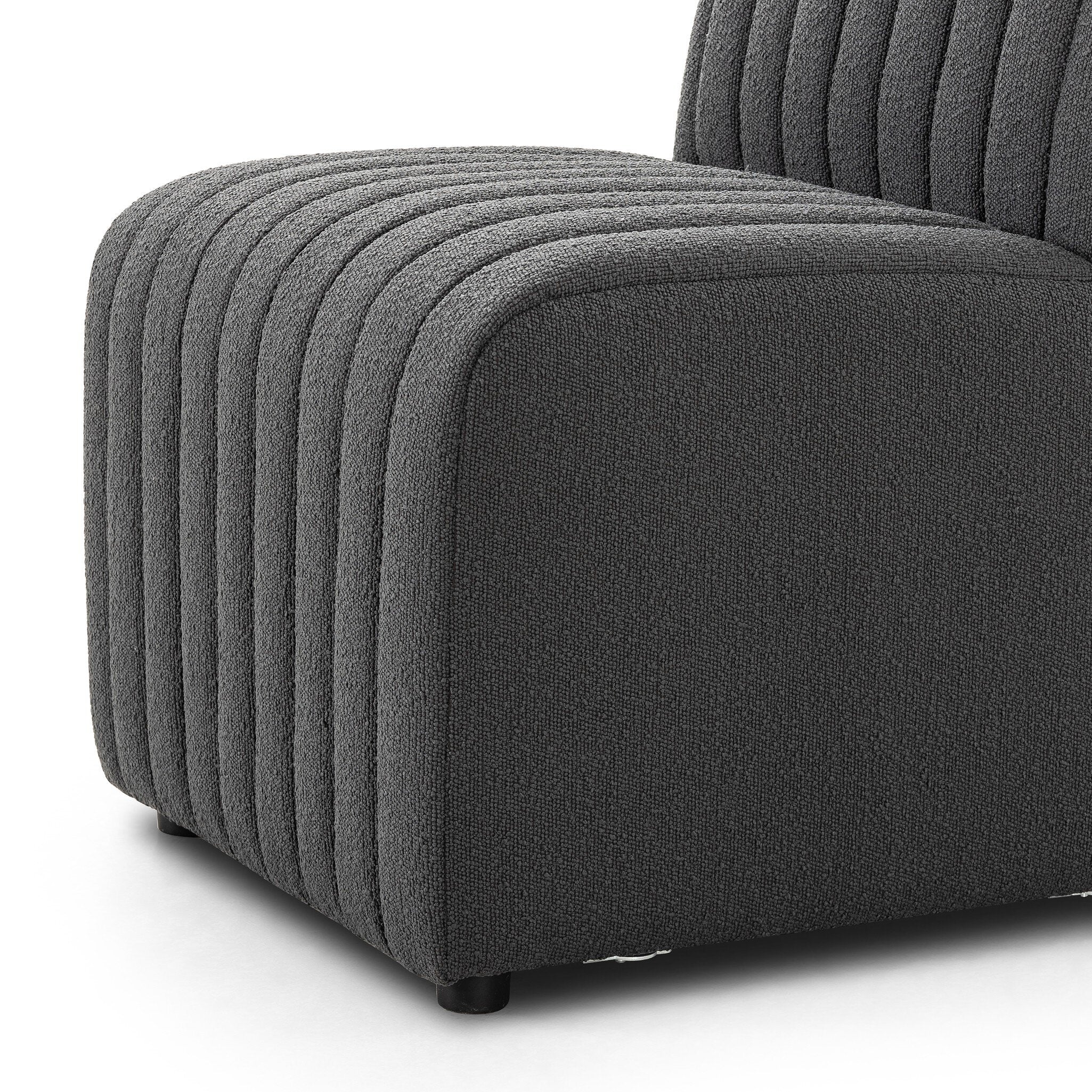 Four Hands Build Your Own: Augustine Dining Banquette — FIQA Boucle Charcoal