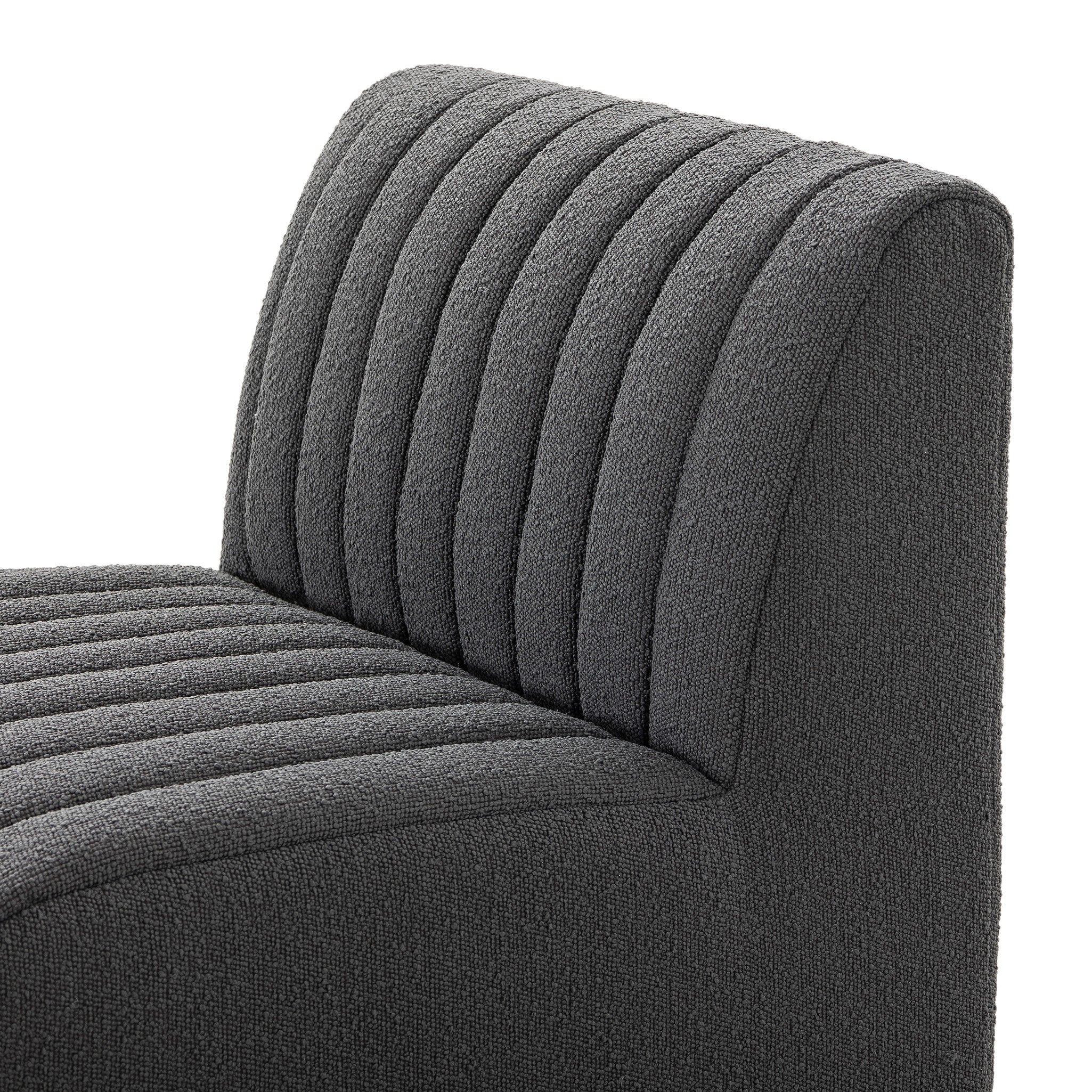 Four Hands Build Your Own: Augustine Dining Banquette — FIQA Boucle Charcoal