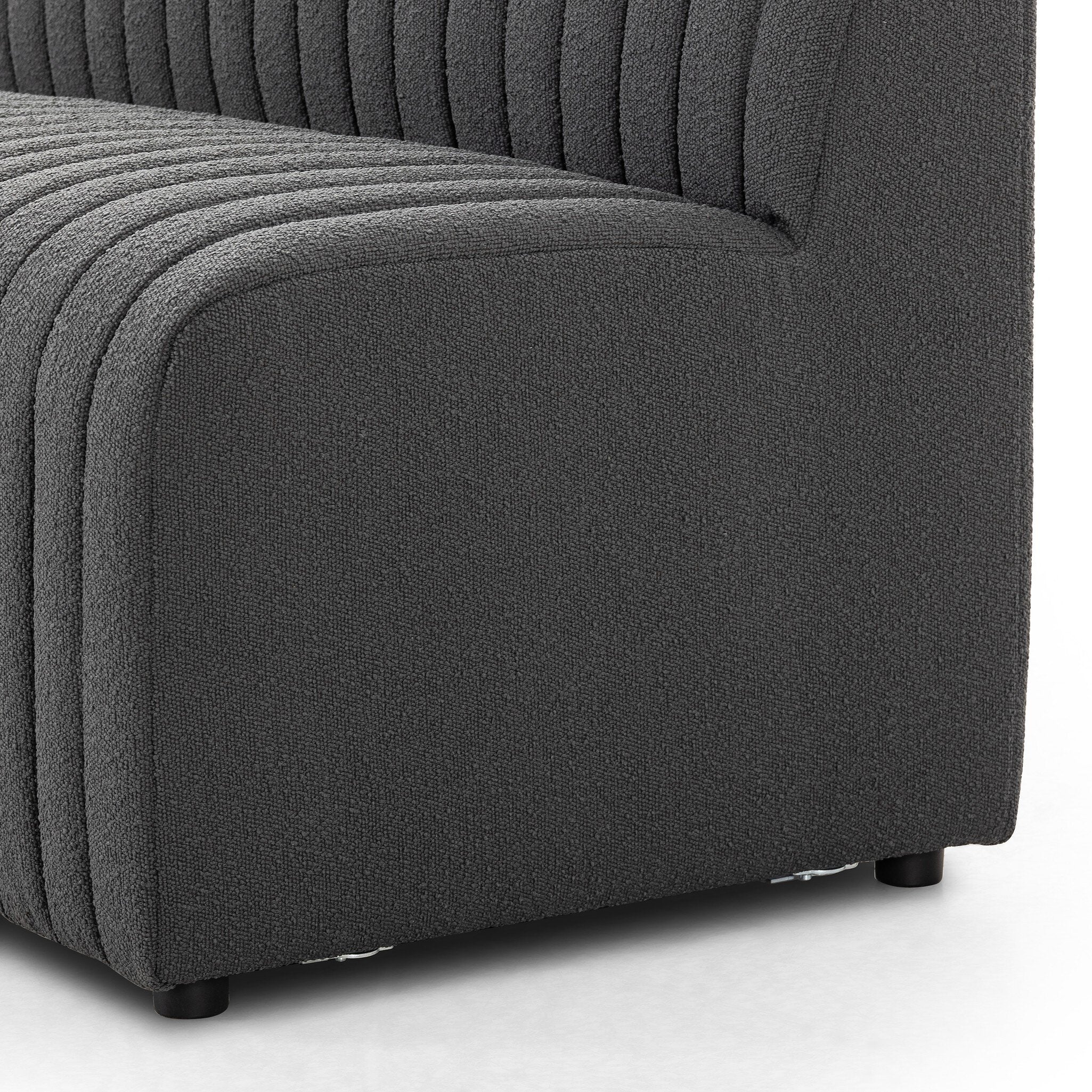 Four Hands Build Your Own: Augustine Dining Banquette — FIQA Boucle Charcoal