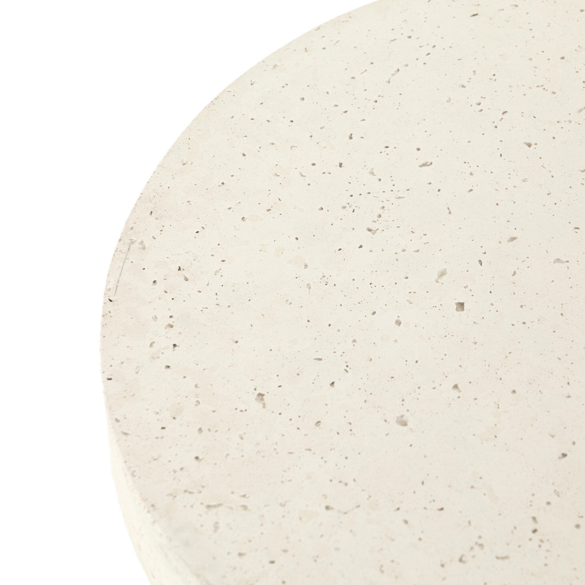Four Hands Koda Outdoor End Table — Textured White
