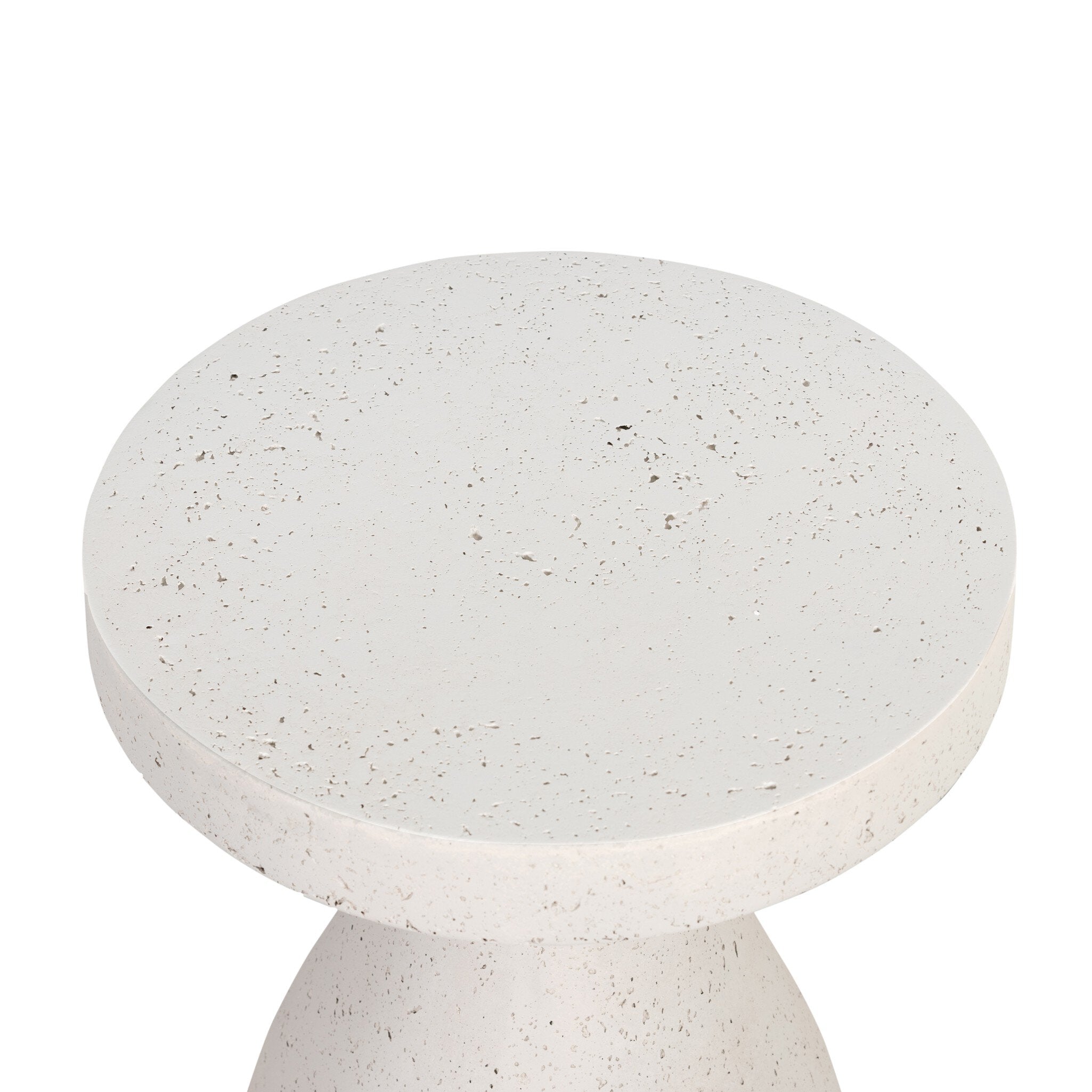 Four Hands Koda Outdoor End Table — Textured Grey