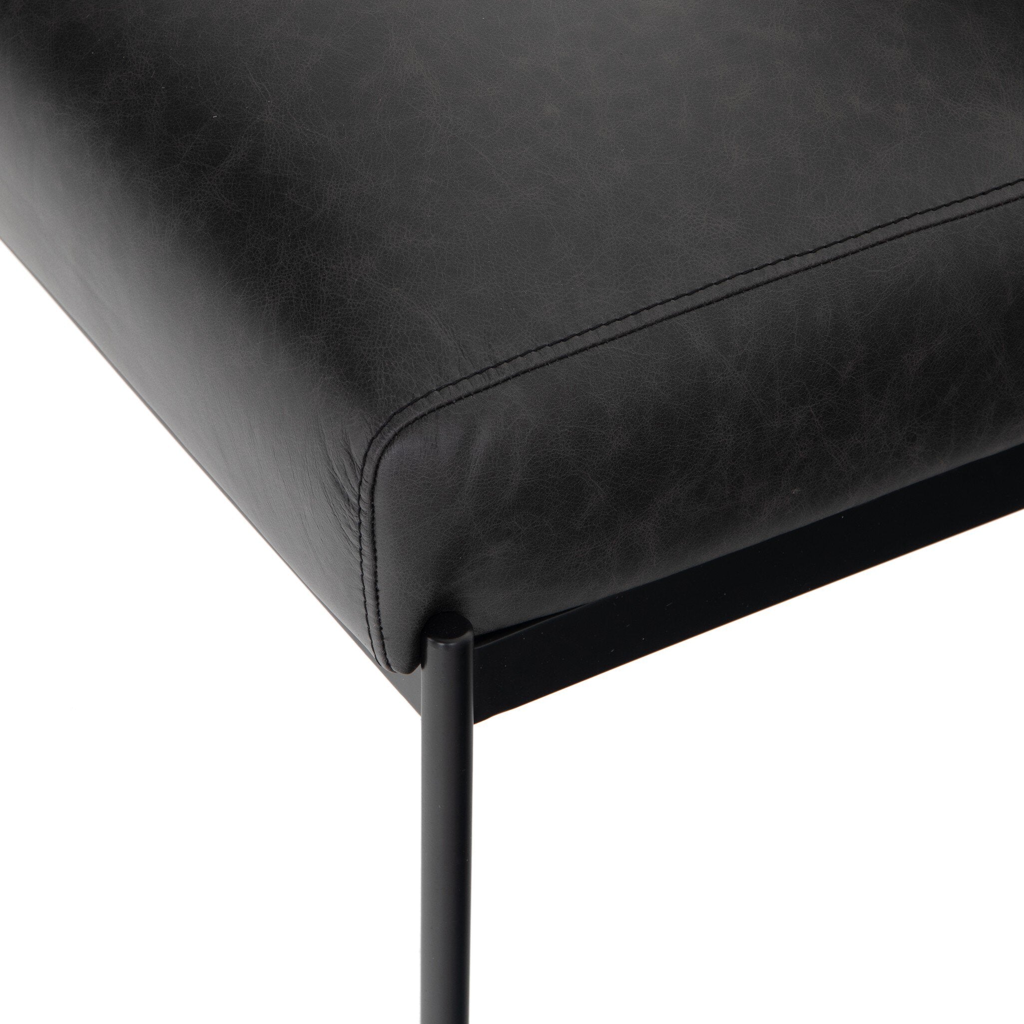 Four Hands Klein Dining Chair — Sonoma Black-Black Iron