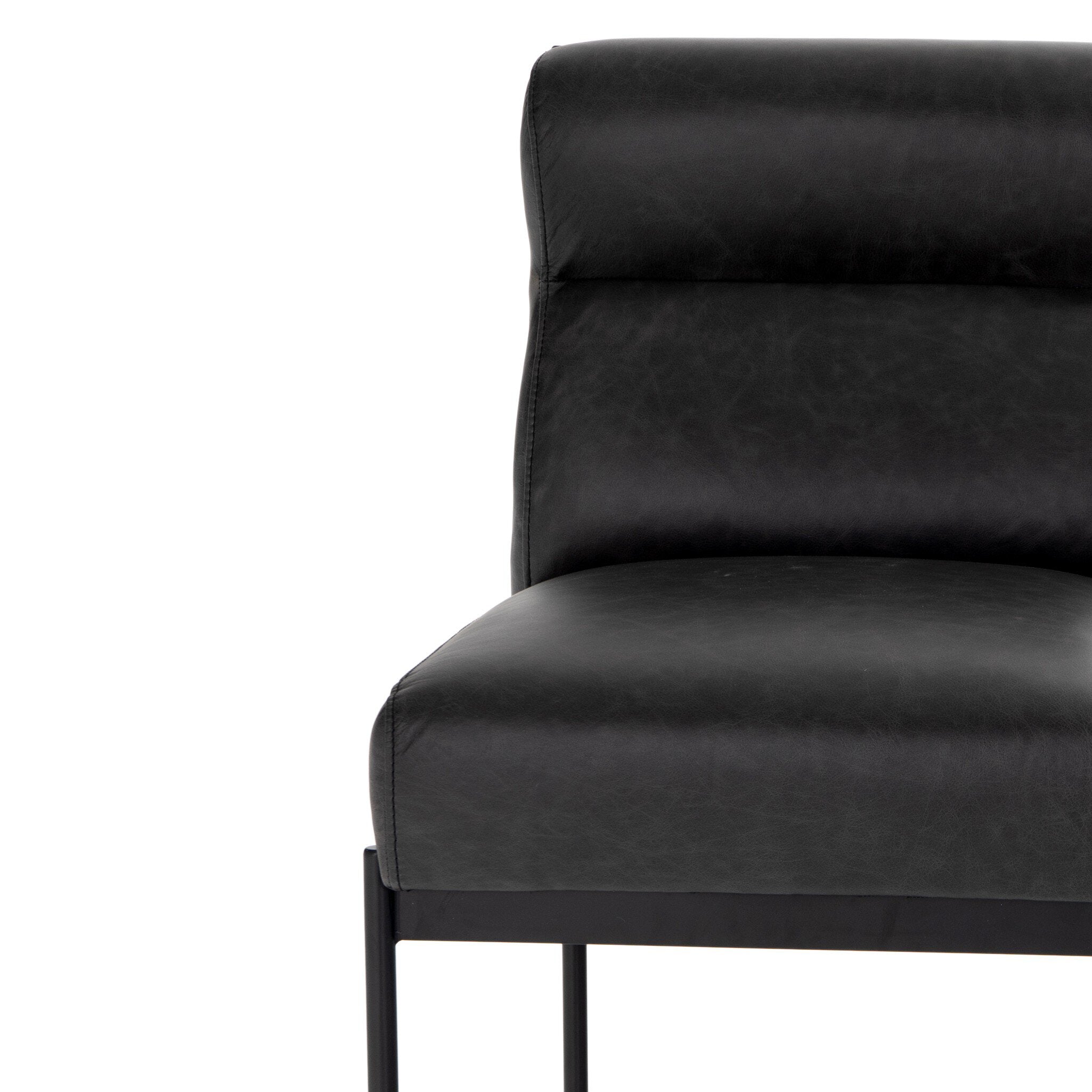 Four Hands Klein Dining Chair — Sonoma Black-Black Iron