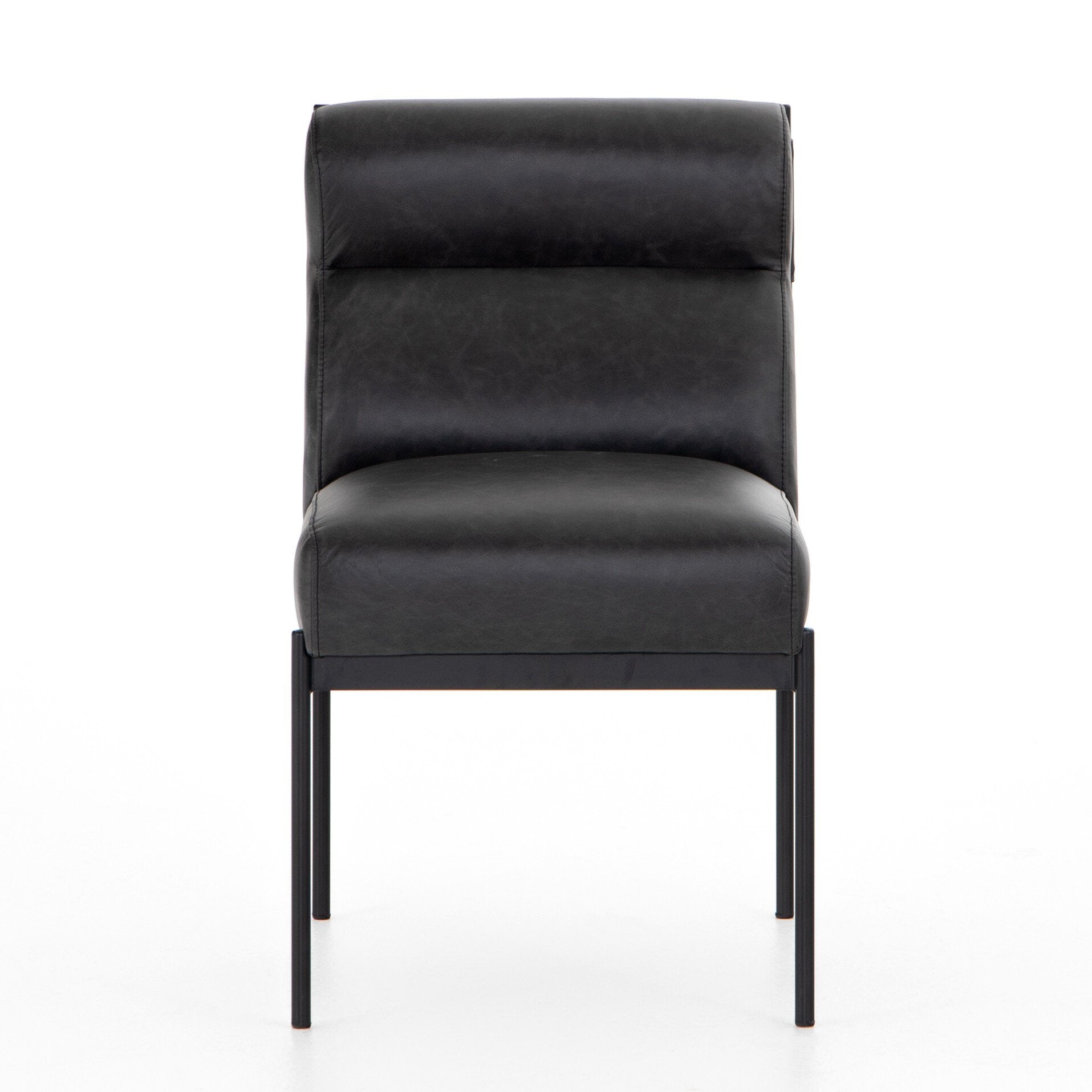 Four Hands Klein Dining Chair — Sonoma Black-Black Iron