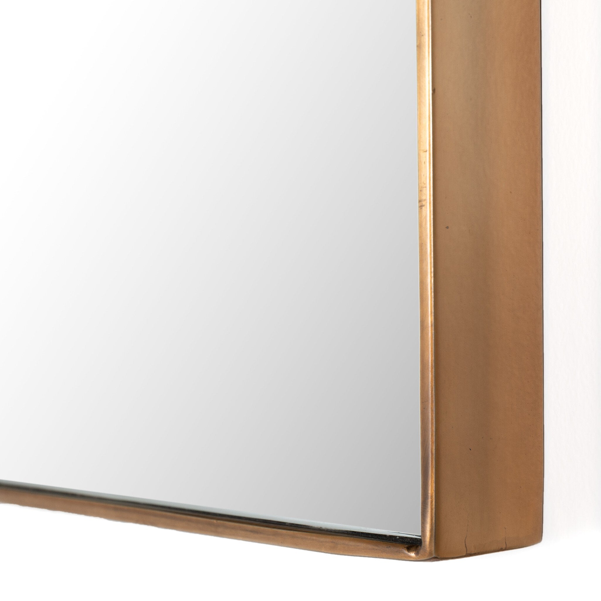 Four Hands Georgina Small Mirror — Polished Brass-Mirror