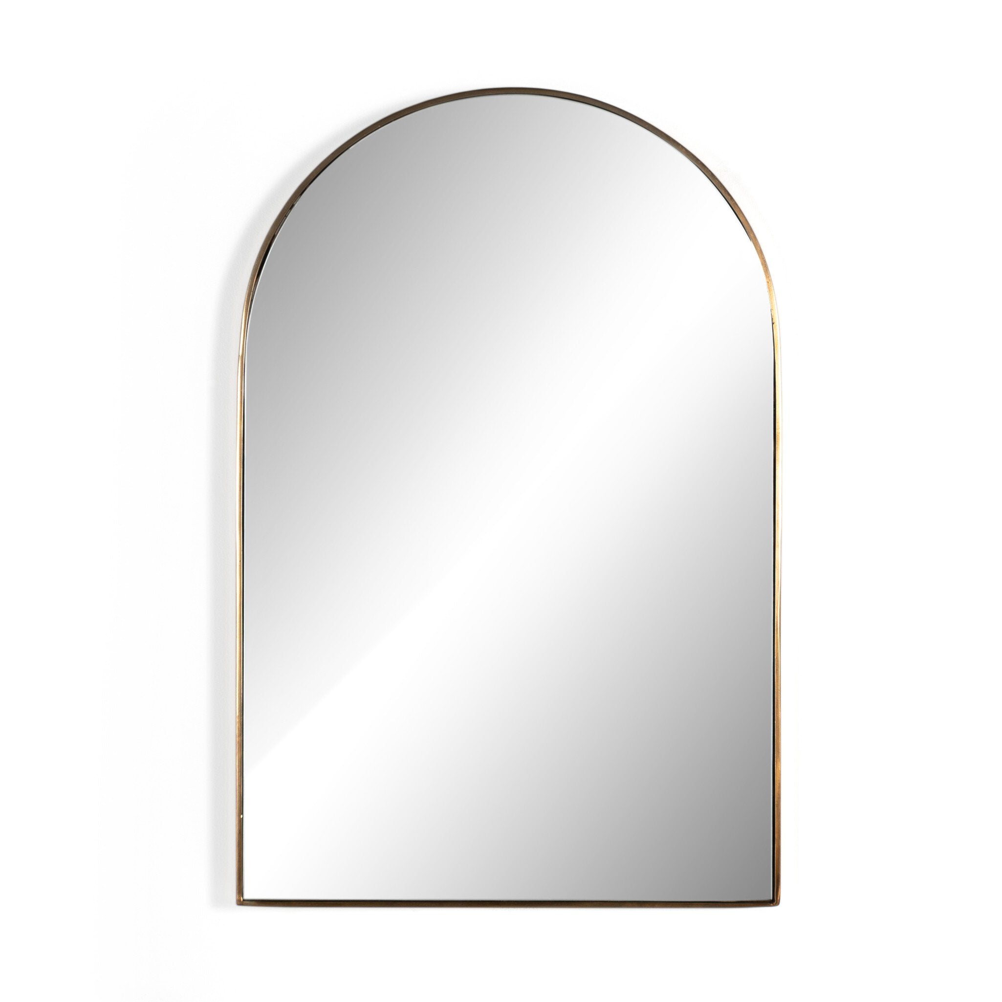 Four Hands Georgina Small Mirror — Polished Brass-Mirror