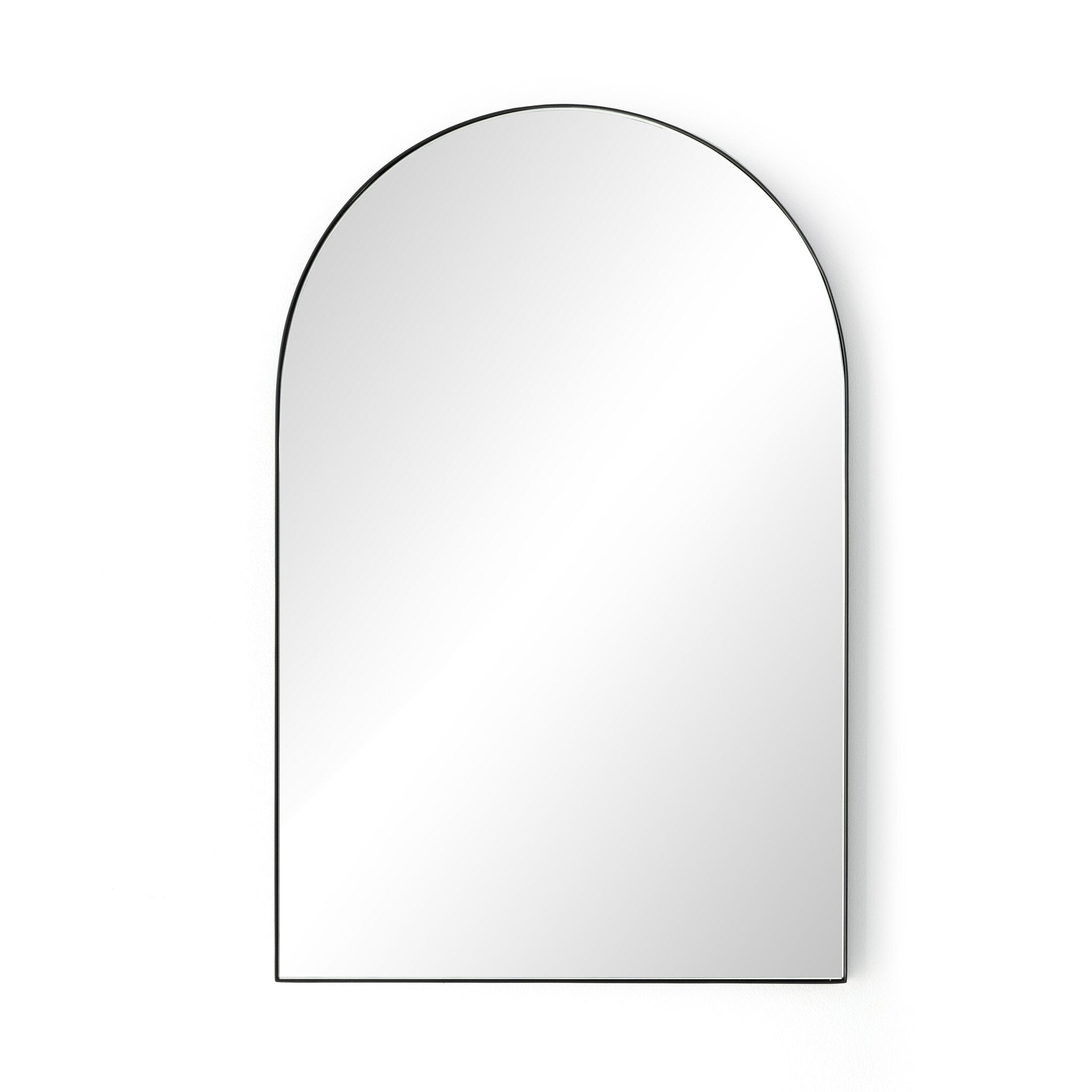 Four Hands Georgina Small Mirror — Iron Matte Black-Mirror