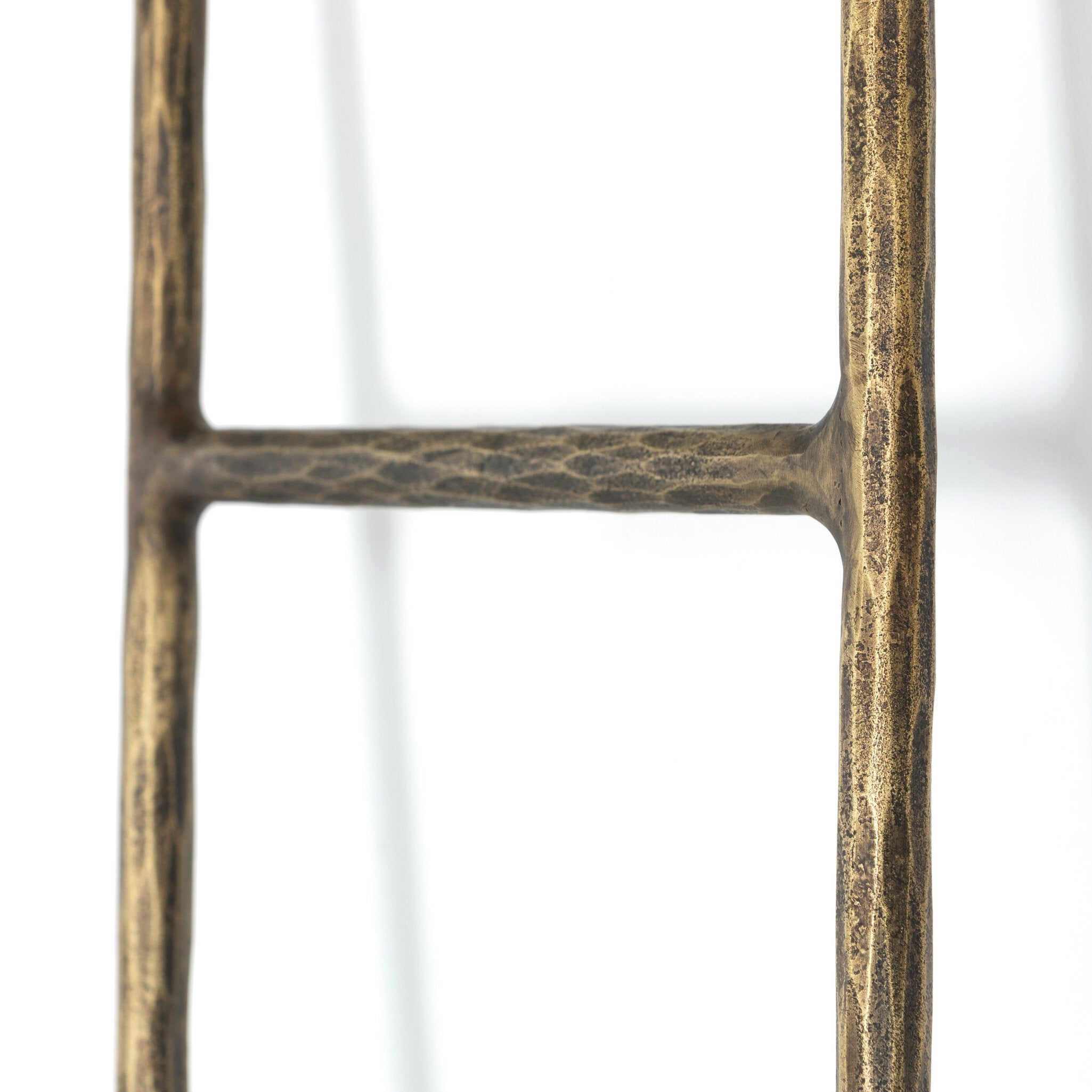 Four Hands Boothe Ladder — Hammered Aged Brass