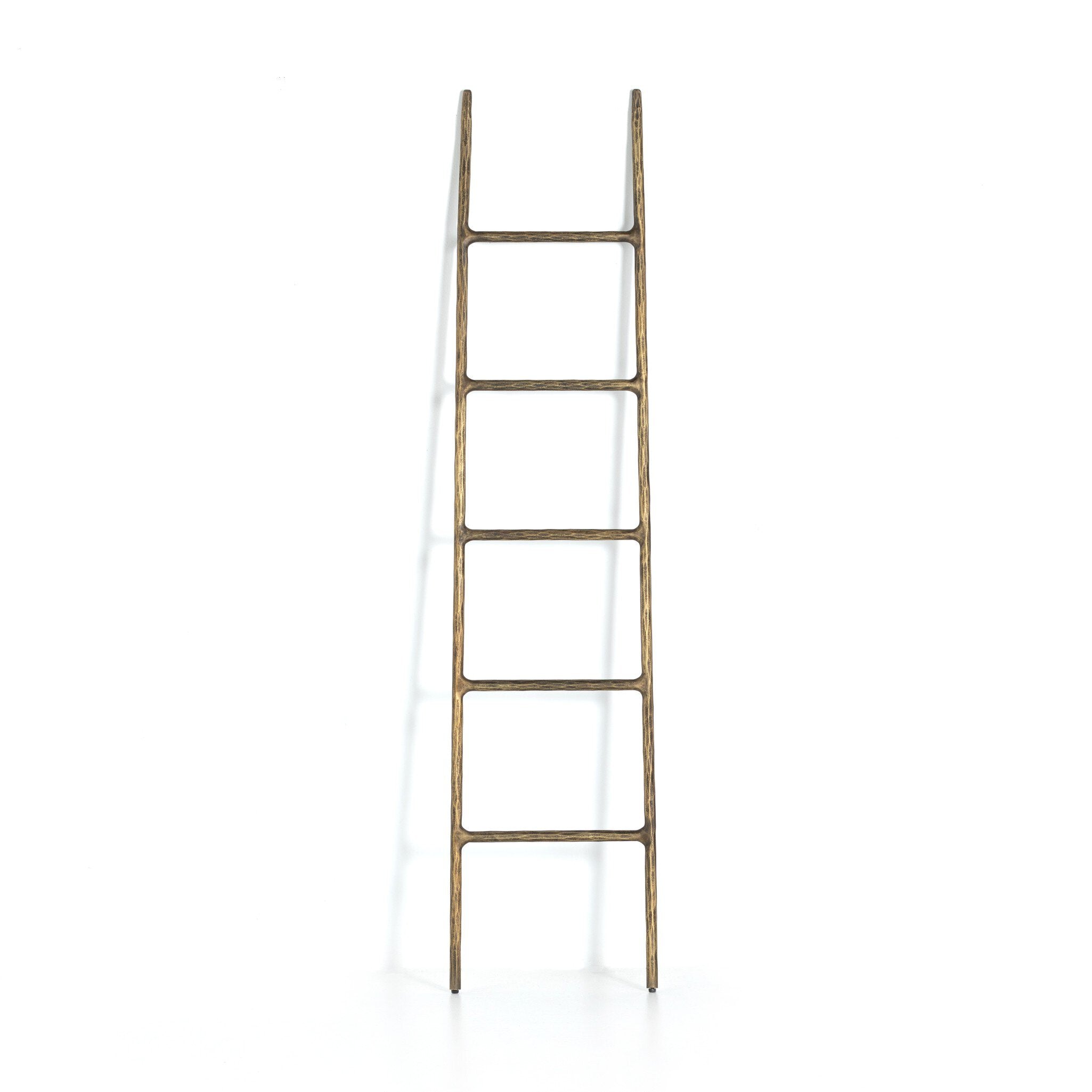 Four Hands Boothe Ladder — Hammered Aged Brass