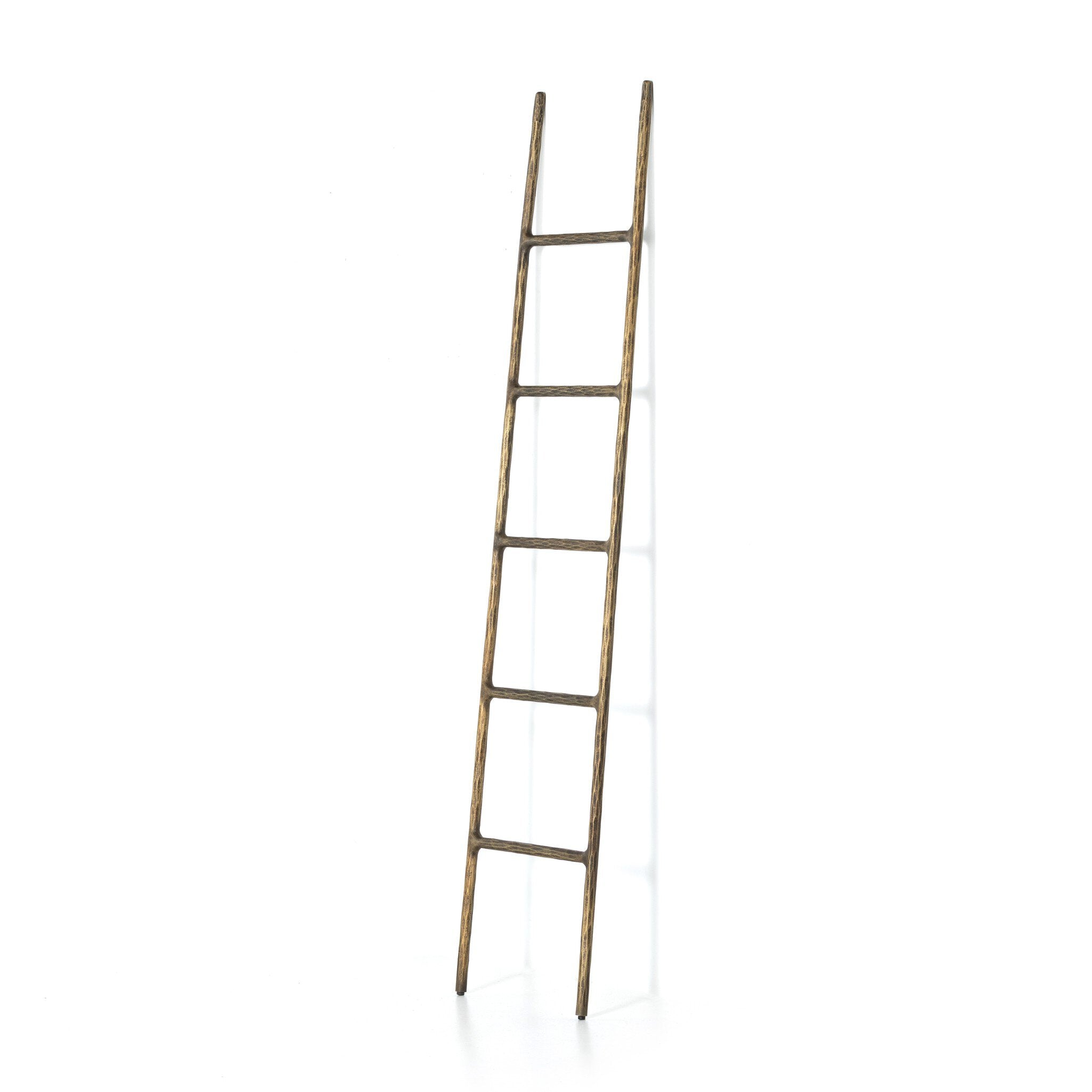 Four Hands Boothe Ladder — Hammered Aged Brass