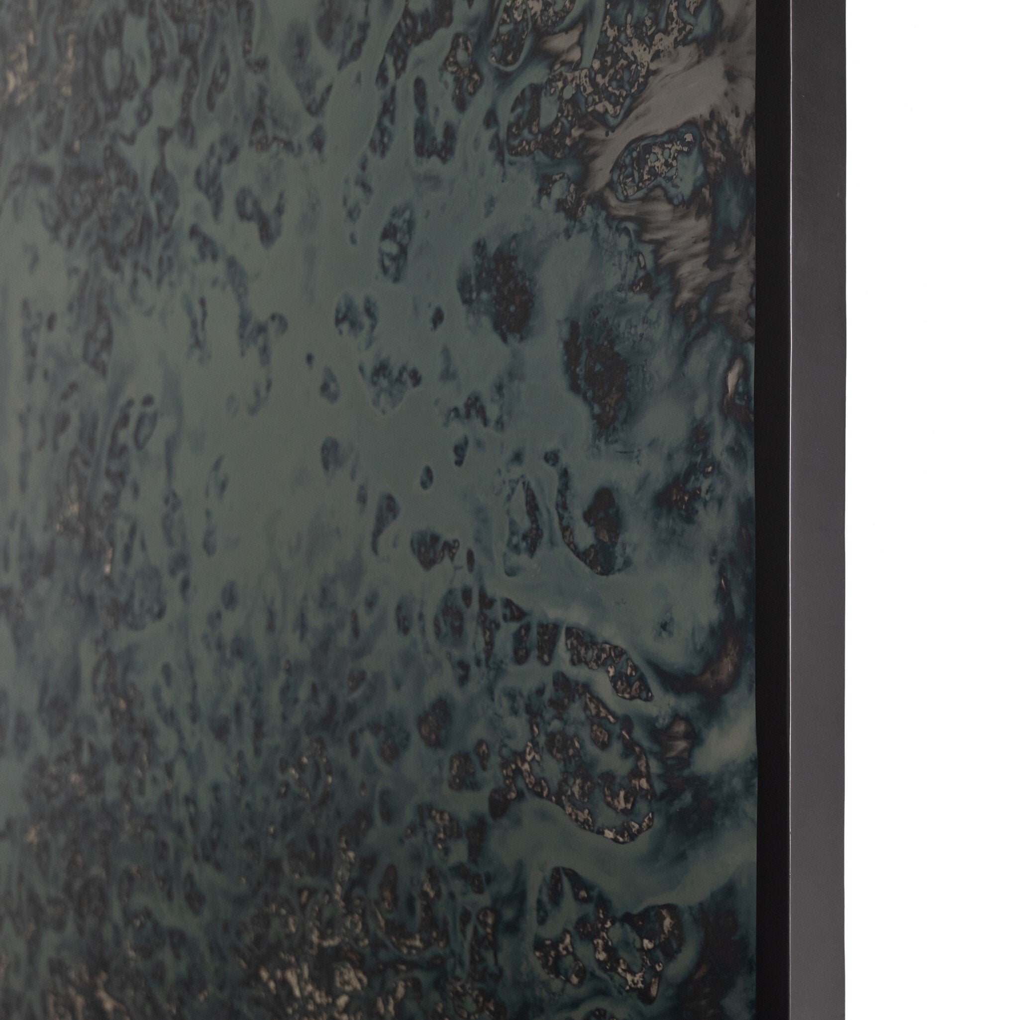 Four Hands Acid Wash Floor Mirror — Iron Matte Black-Acid Wash Mirror
