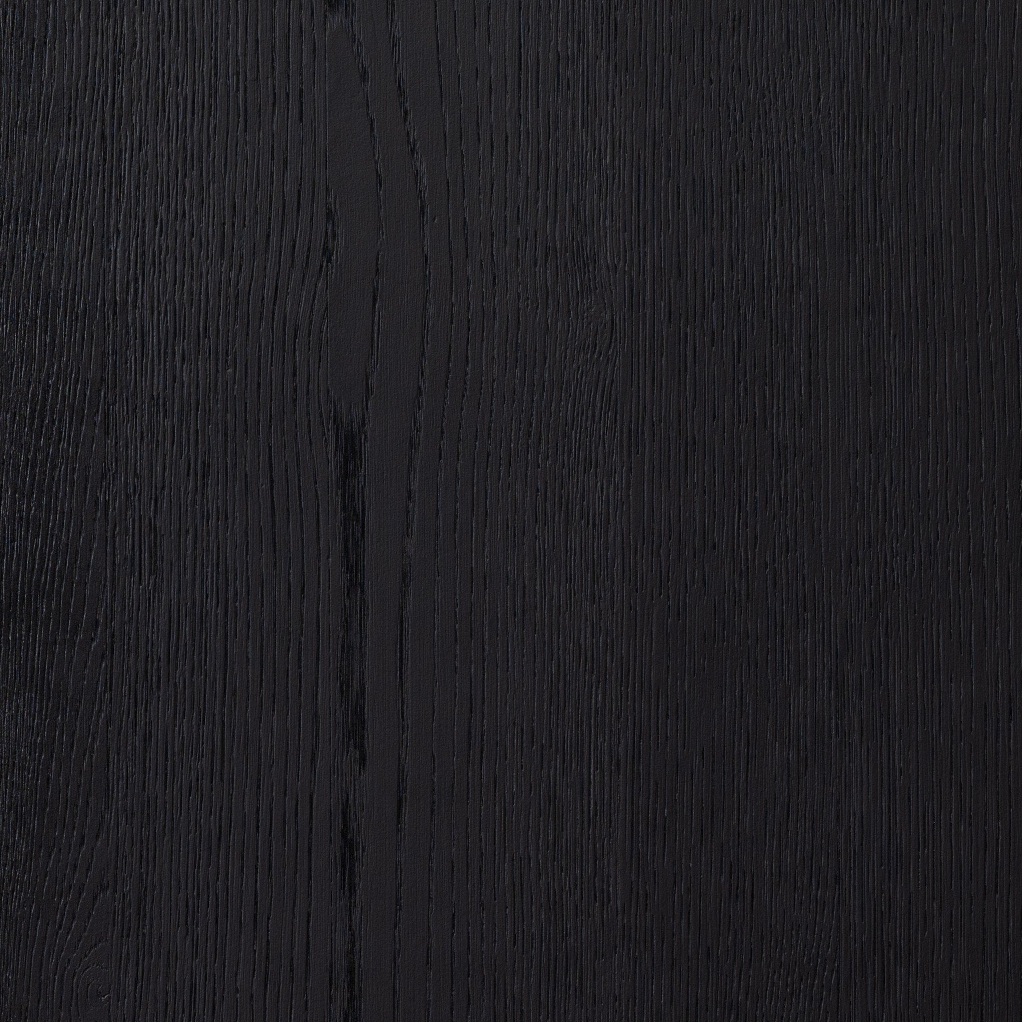 Four Hands Higgs Bookcase — Brushed Ebony Oak Veneer-Brushed Ebony Oak-Light Natural Cane