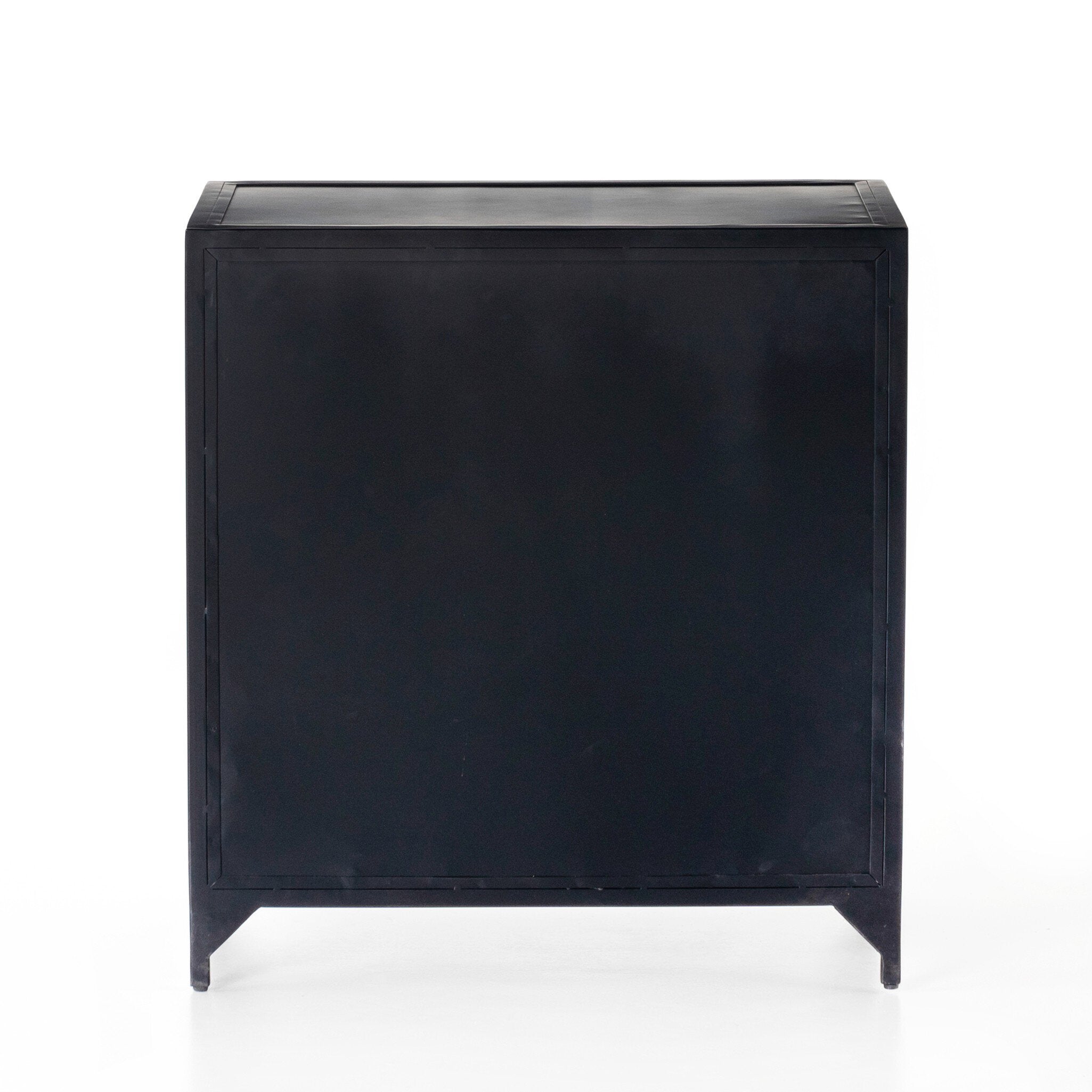 Four Hands Belmont Large Storage Nightstand — Black-Weathered Bronze