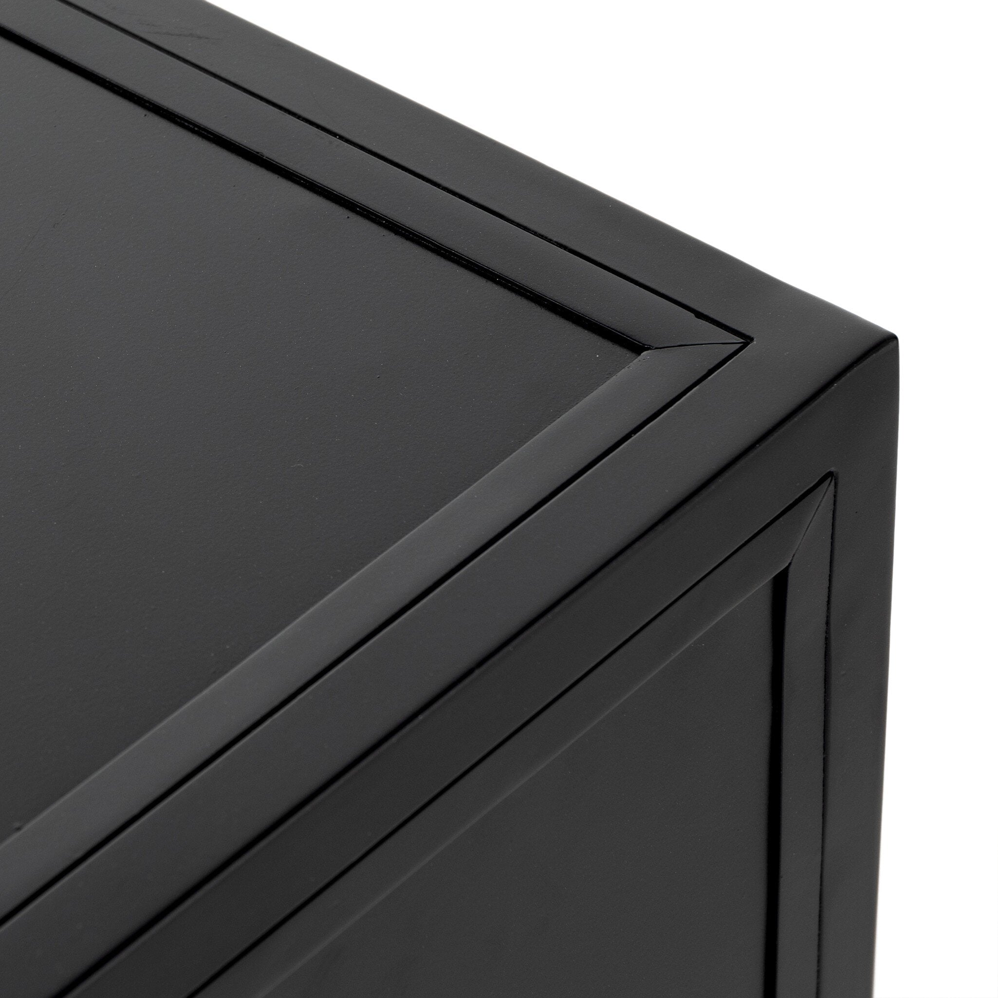 Four Hands Belmont Large Storage Nightstand — Black-Weathered Bronze