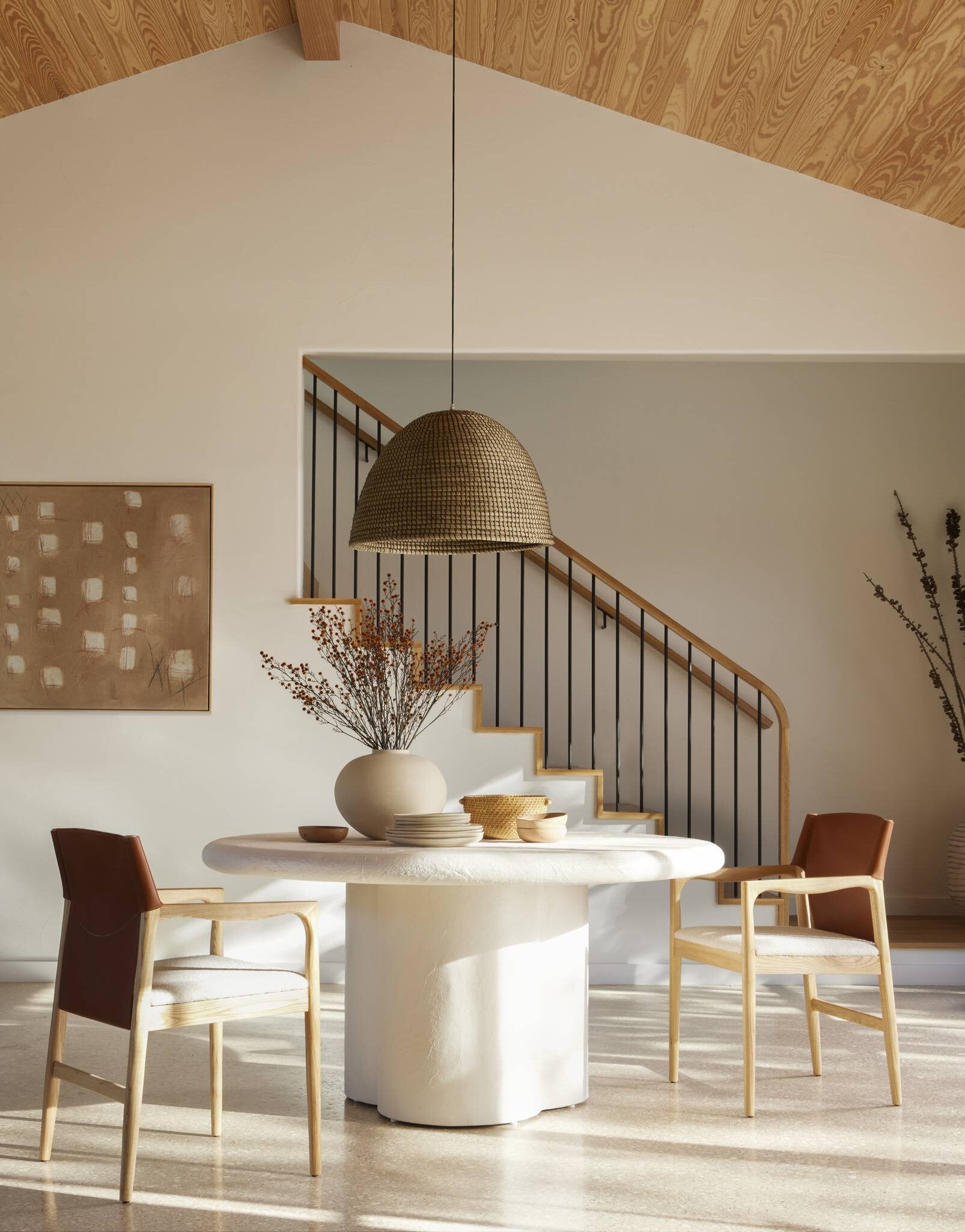 Four Hands Grano Dining Table — Plaster Molded Concrete