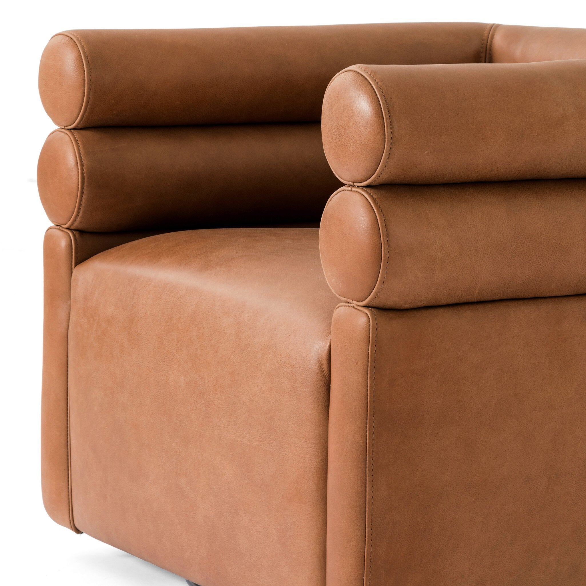 Four Hands Evie Swivel Chair — Palermo Cognac