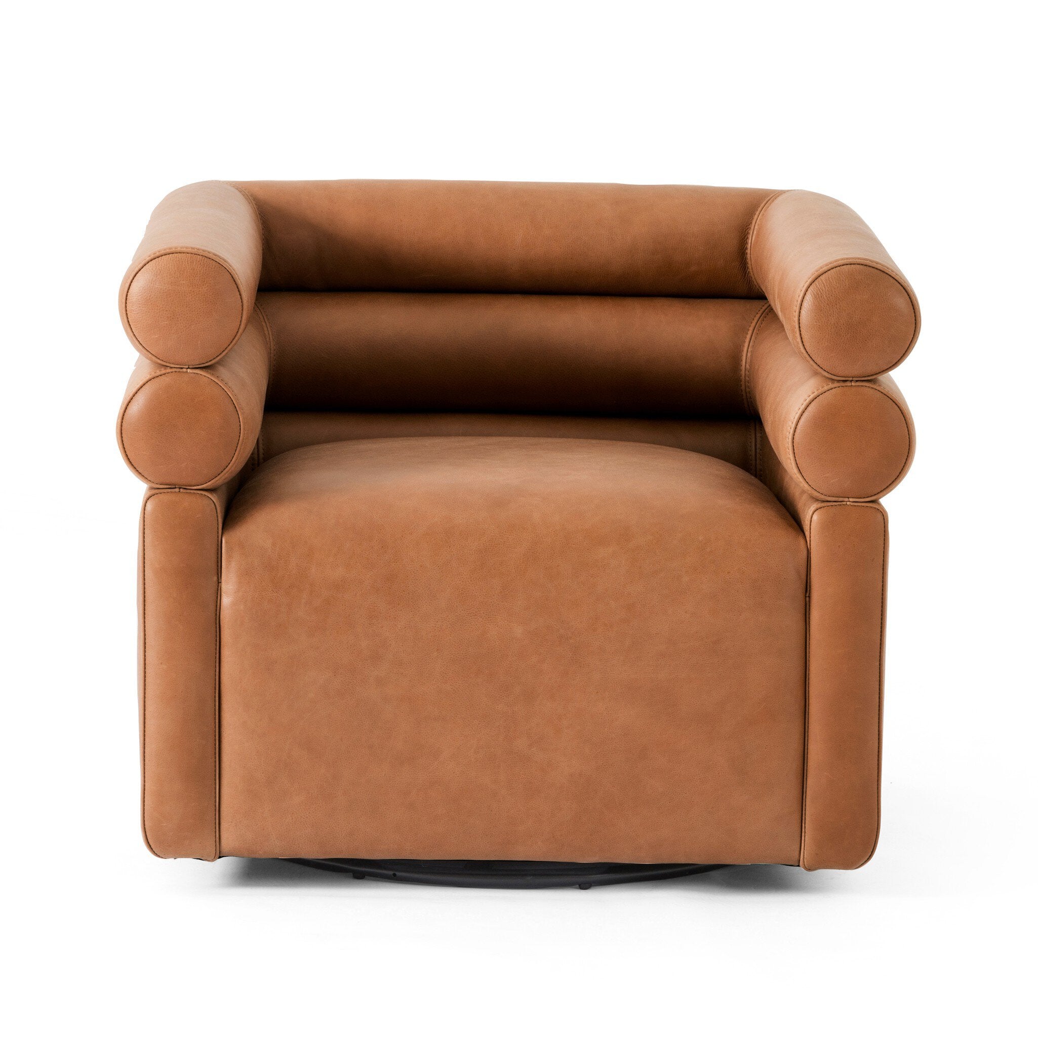 Four Hands Evie Swivel Chair — Palermo Cognac